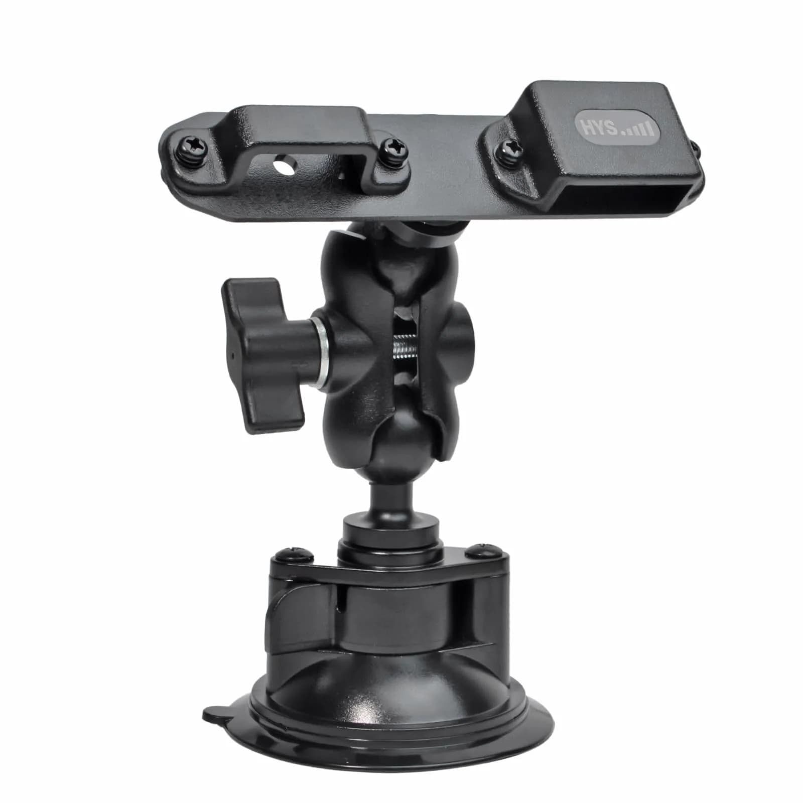 HYS Suction Cup Car Mount for Walkie Talkie HT & Remote Mic | Universal Hands-Free Radio Holder