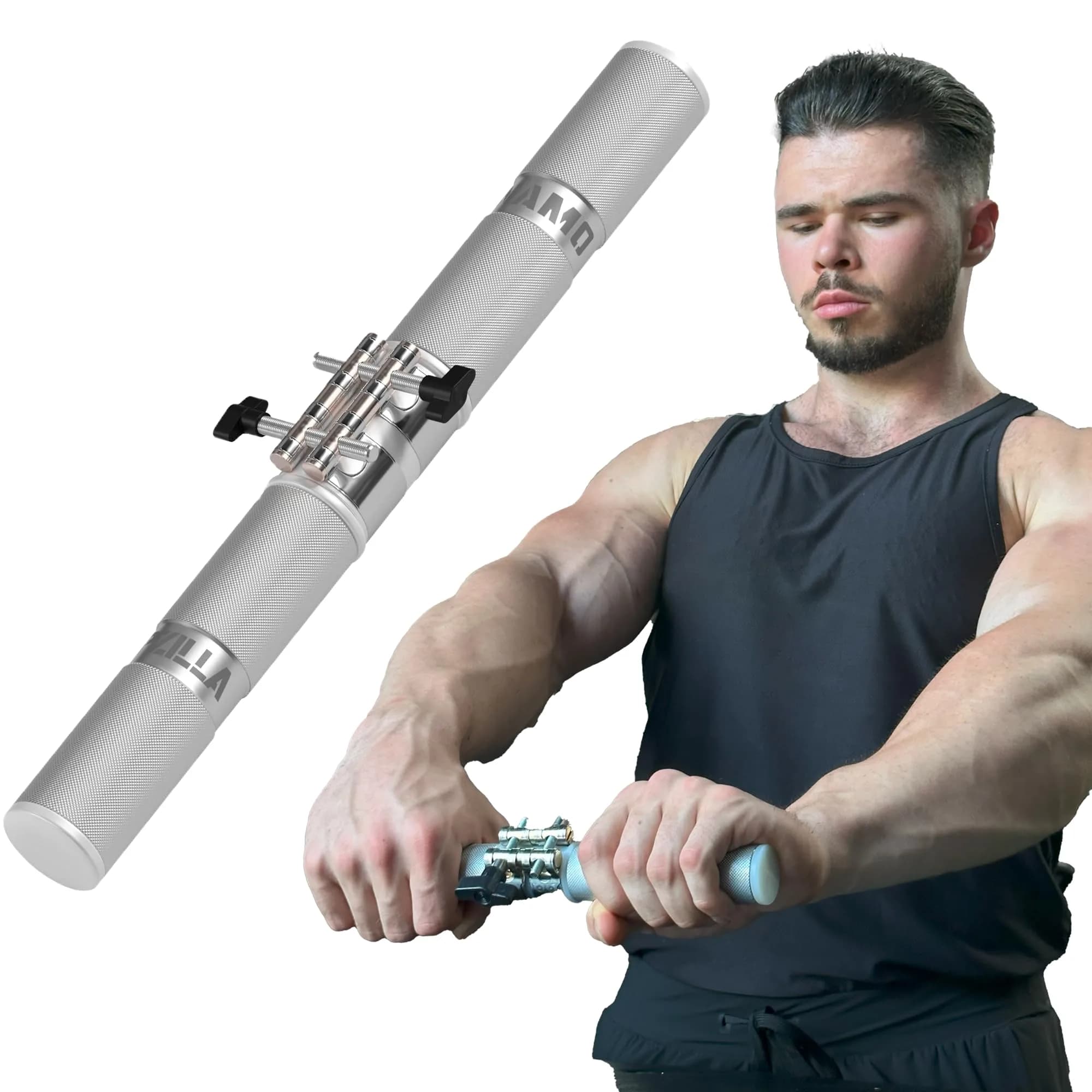 GRIPZILLA Dynamo Forearm Strengthener and Wrist Roller with Adjustable Resistance | 0.798 kg (1.76 lb) - main product image