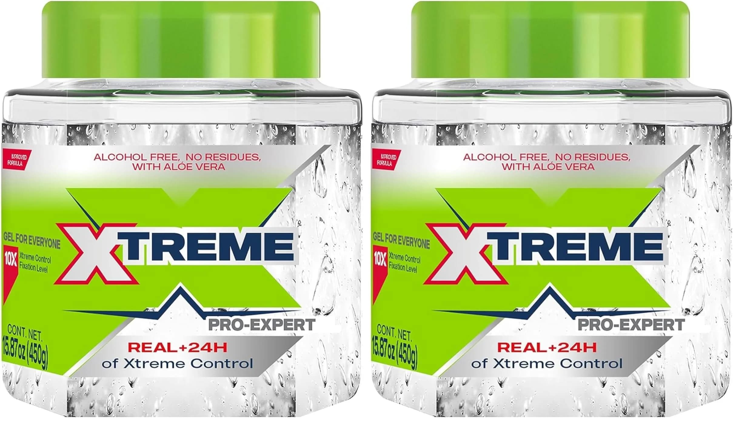 Xtreme Wetline Xtreme Pro-Expert Styling Gel 15.87 Ounce (450g) | 24-Hour Hold, Alcohol-Free, Aloe Vera, UV Protection