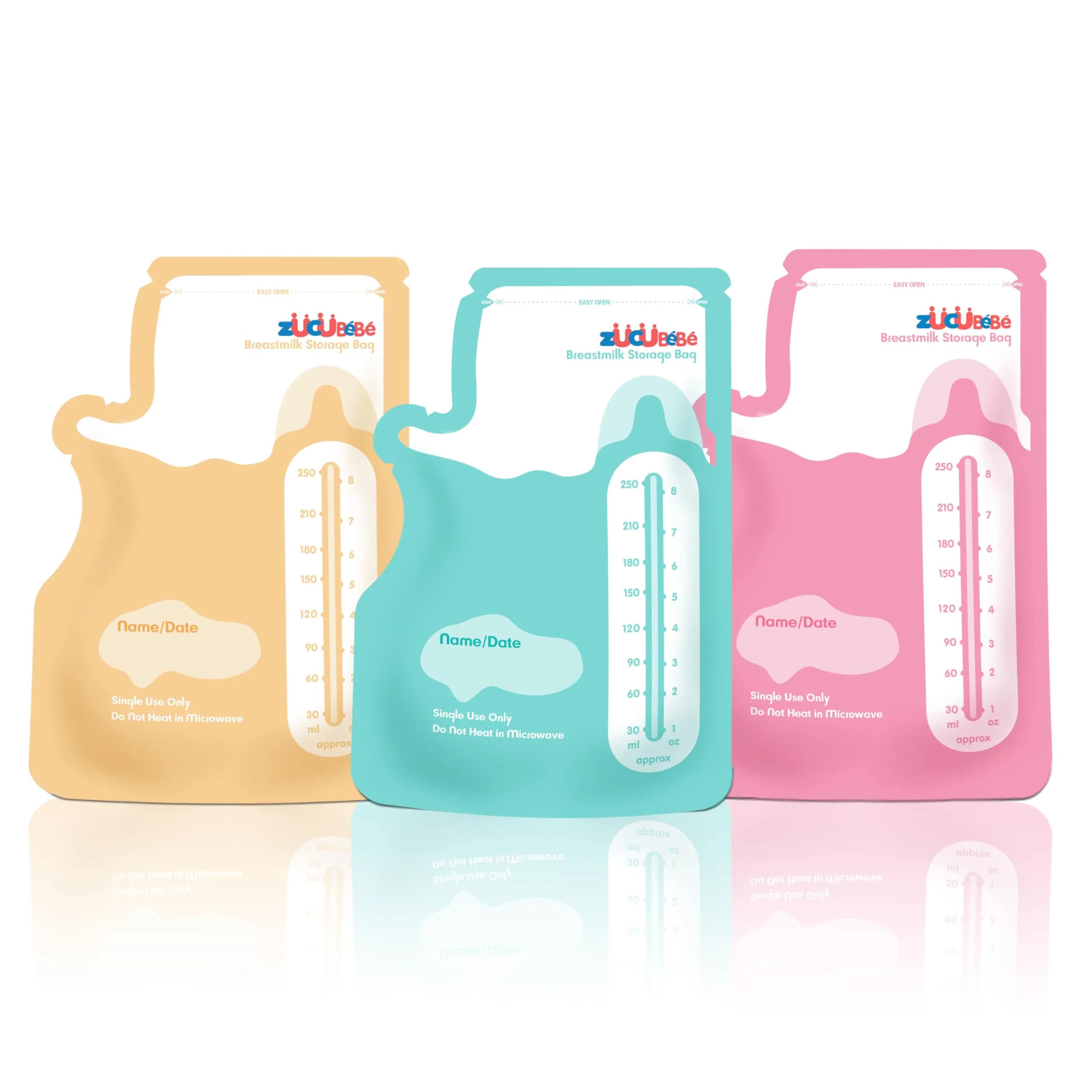 ZÜCÜBéBé Breastmilk Storage Bags (300 Count, 8oz) | BPA-Free with Easy Pour Spout - main product image