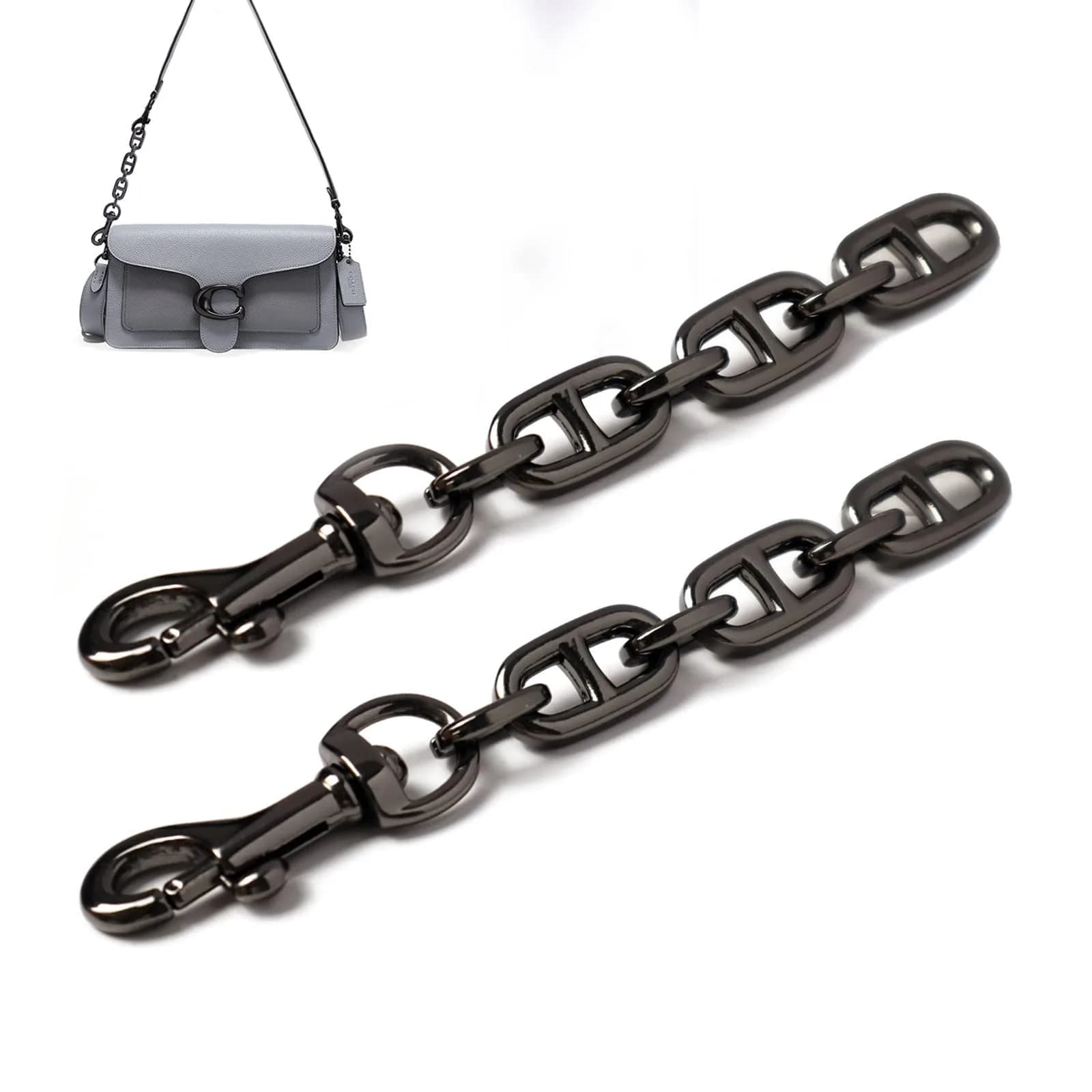 COICOIC 2Pcs Purse Strap Extender 12cm (4.7") | Adds Length for Shoulder Crossbody Bags