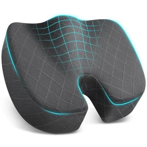 TushGuard Grey XX-Large Seat Cushion | Ergonomic Memory Foam for Long Sitting - main product image