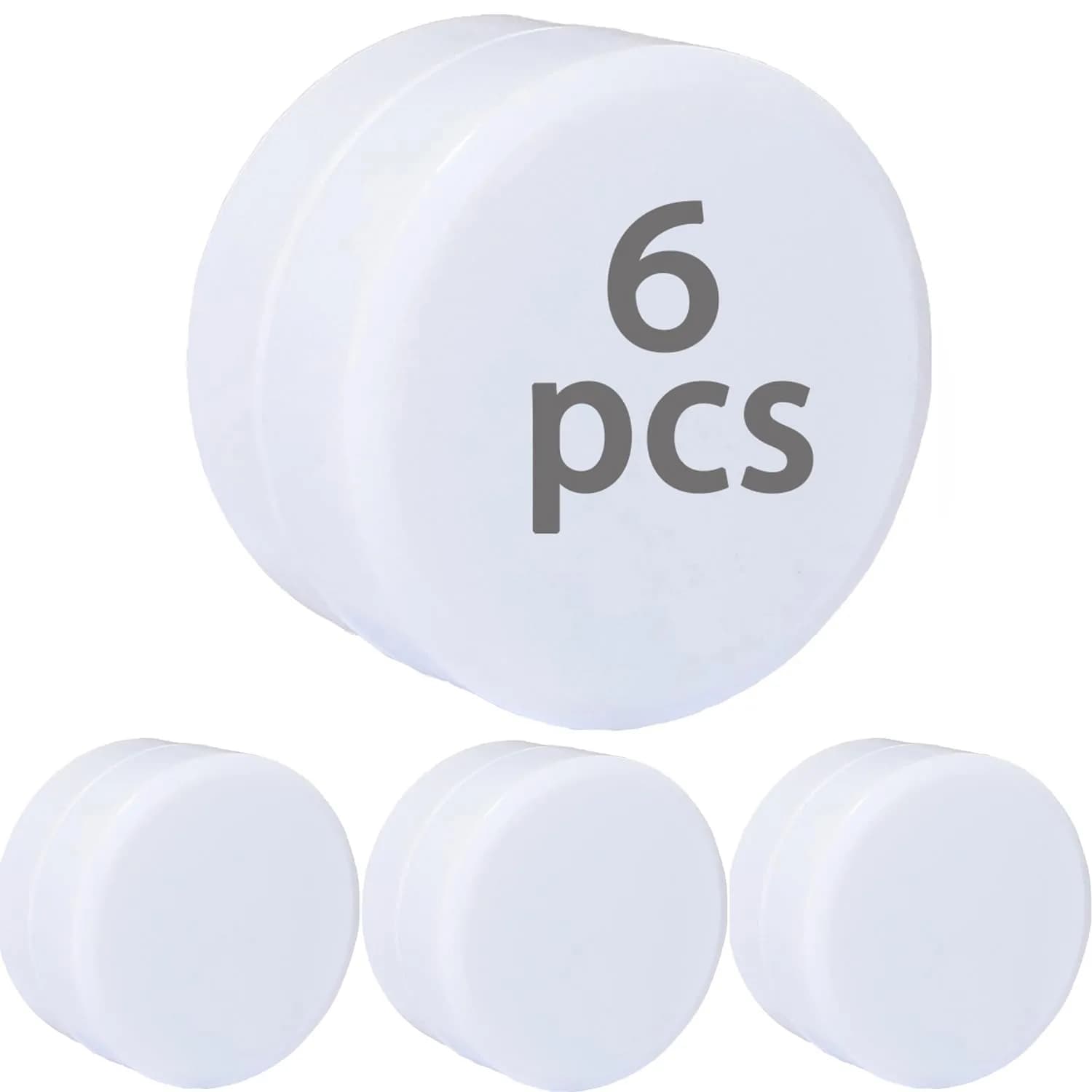 EMLTHORY White Shower Curtain Weights 6 pcs | Magnetic Heavy Duty Curtain Bottom - main product image