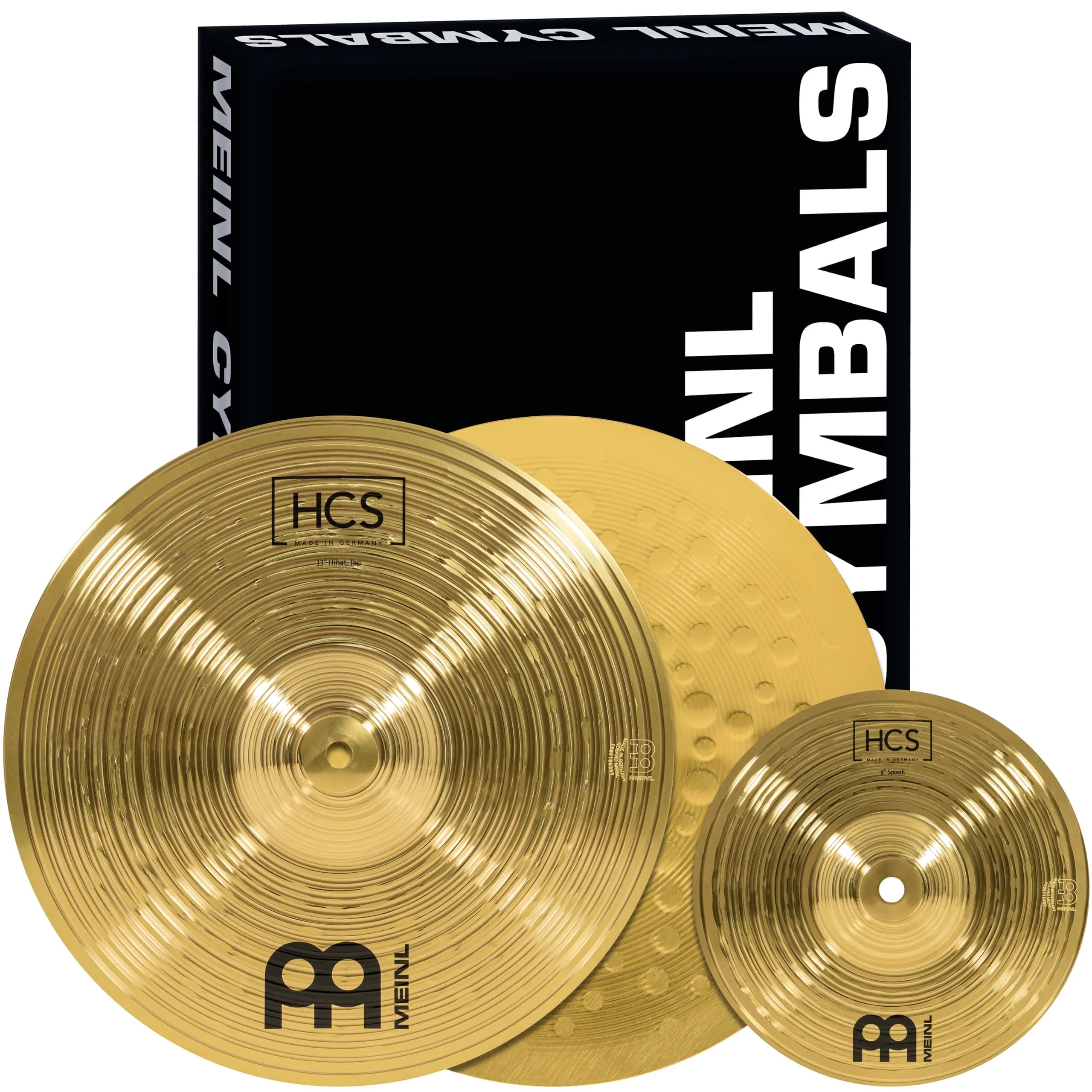 Meinl Cymbals HCS Starter Set Variety Pack | German Brass Alloy, Bright & Musical Sound, Beginner Friendly