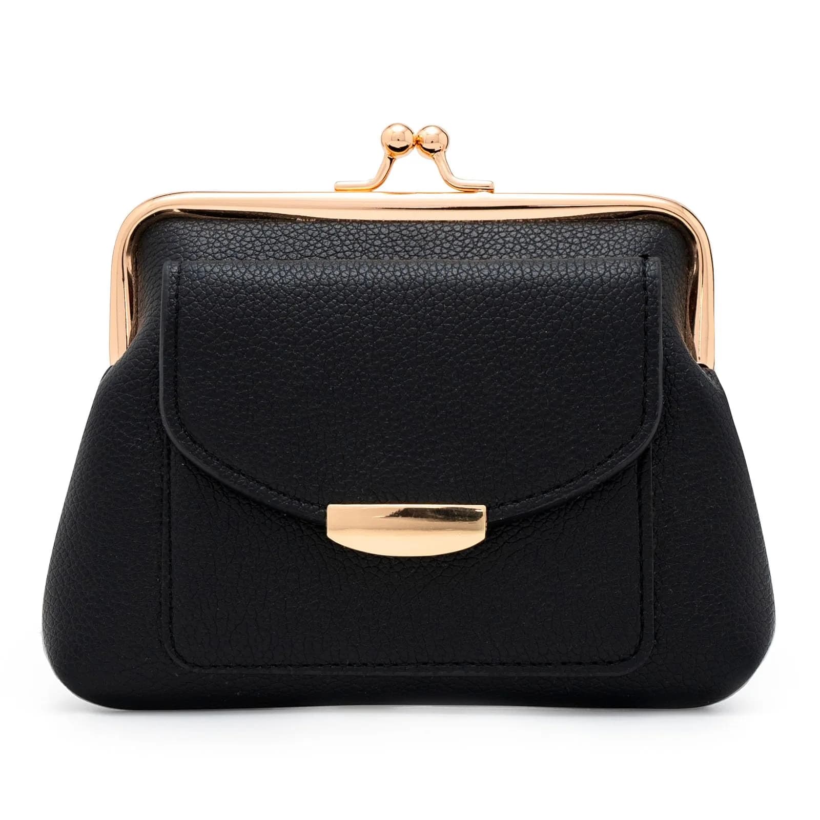 Lavogel Coin Purses with Credit Card Slot Kiss Lock Change Pouch for Women | Vintage Small Wallet - main product image