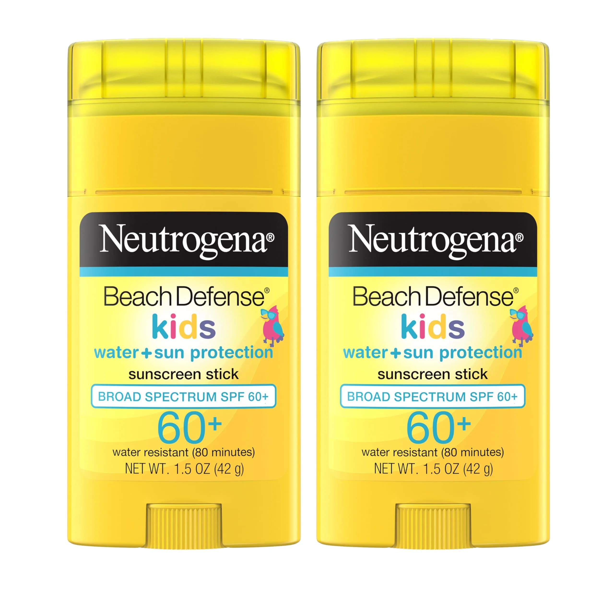 Neutrogena Beach Defense Kids Sunscreen Stick SPF 60+ | Hawaii Reef Act 104 Compliant, Oxybenzone & Octinoxate Free - main product image