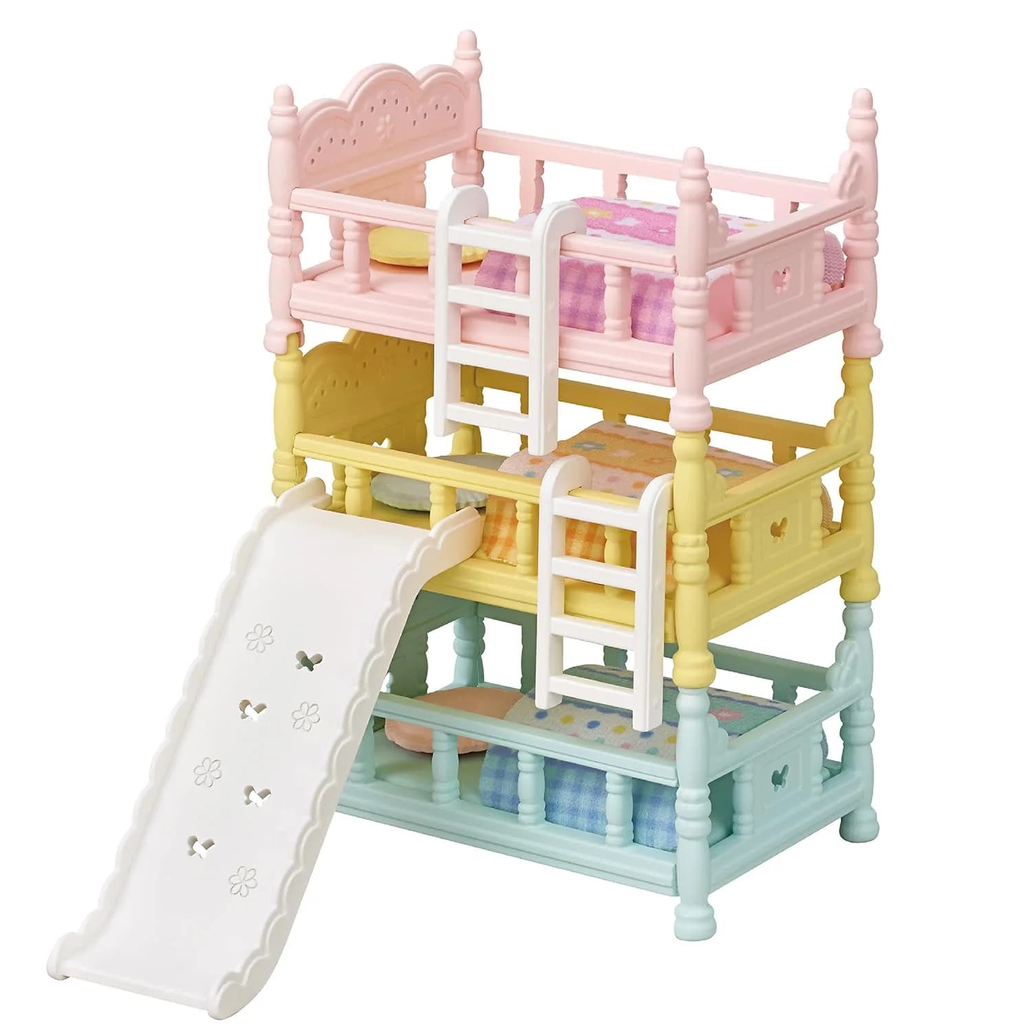 Calico Critters Triple Bunk Beds Set - Dollhouse Furniture & Accessories | Imaginative Play for Kids 3+ - main product image