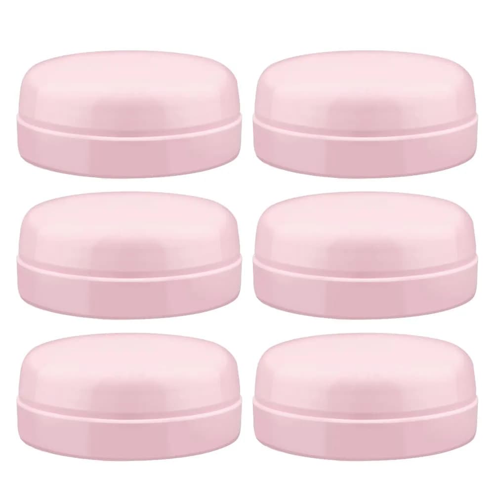 Maymom Travel Bottle Caps Compatible with Avent Bottles (6-Pack, Blue) | Replace Avent Natural Screw Ring & Sealing Disc