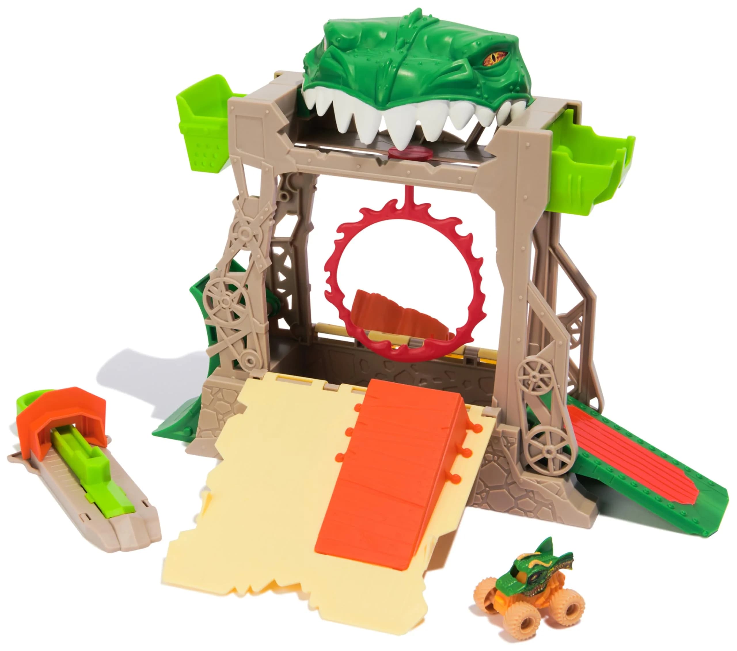 Monster Jam Mini Jams Dragon Dungeon of Doom Playset | Portable Stunt Set for Kids 3+ - main product image