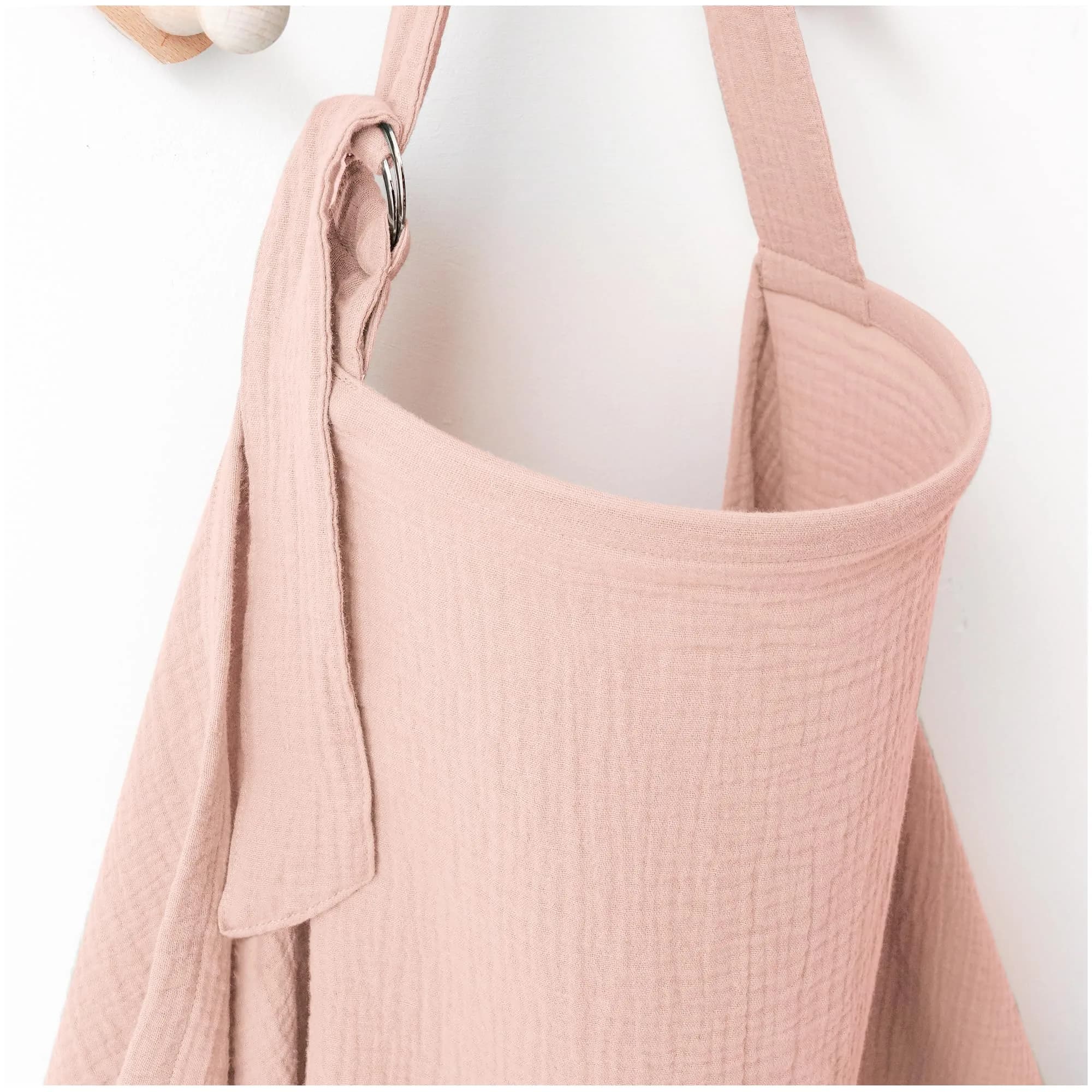 MairMore 100% Muslin Cotton Nursing Cover Pink 44 x 28 inches | Breathable & Full Privacy for Moms - main product image