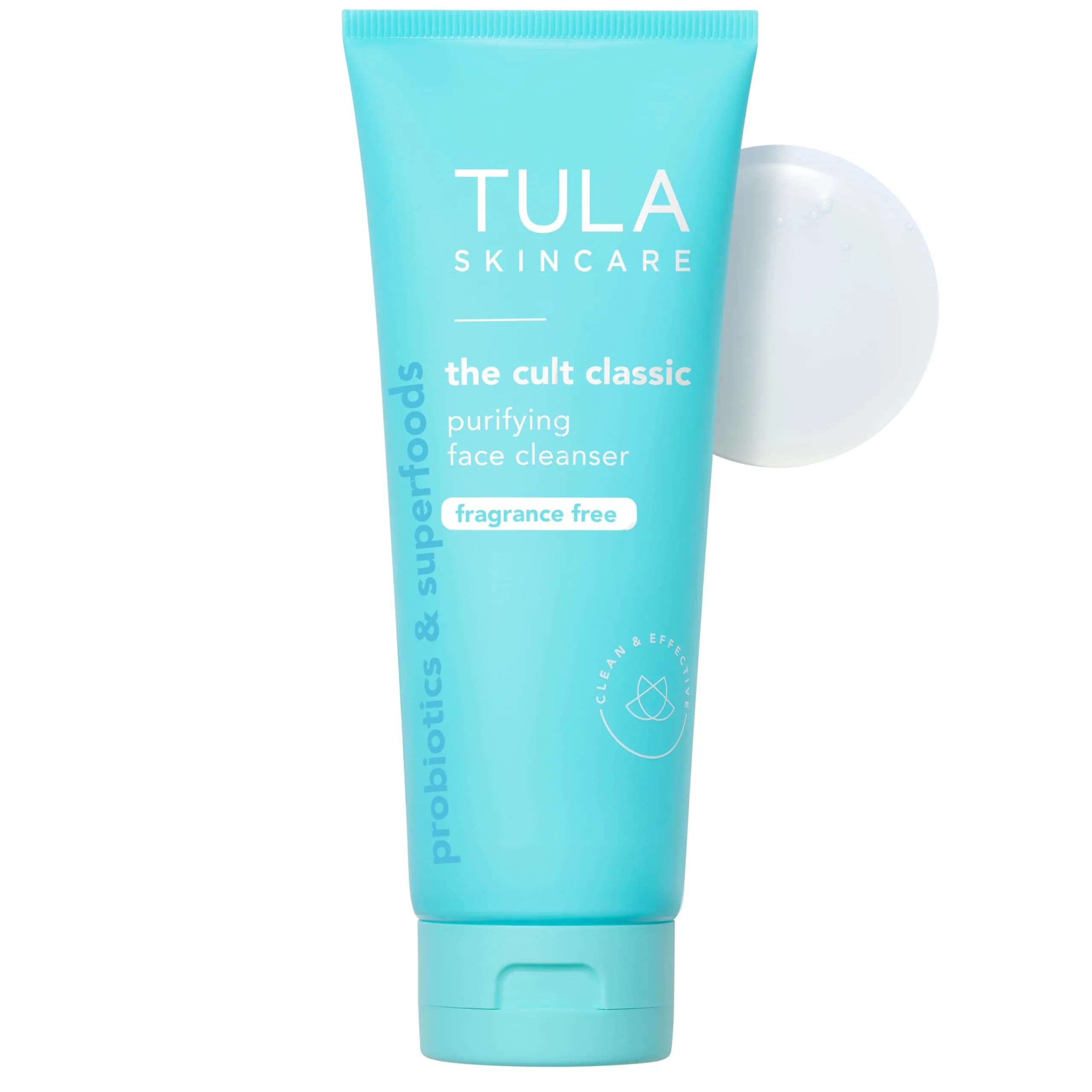 TULA The Cult Classic Fragrance Free Purifying Face Cleanser 6.7 fl oz | Nourishing, pH-Balanced, Deep Pore Cleansing