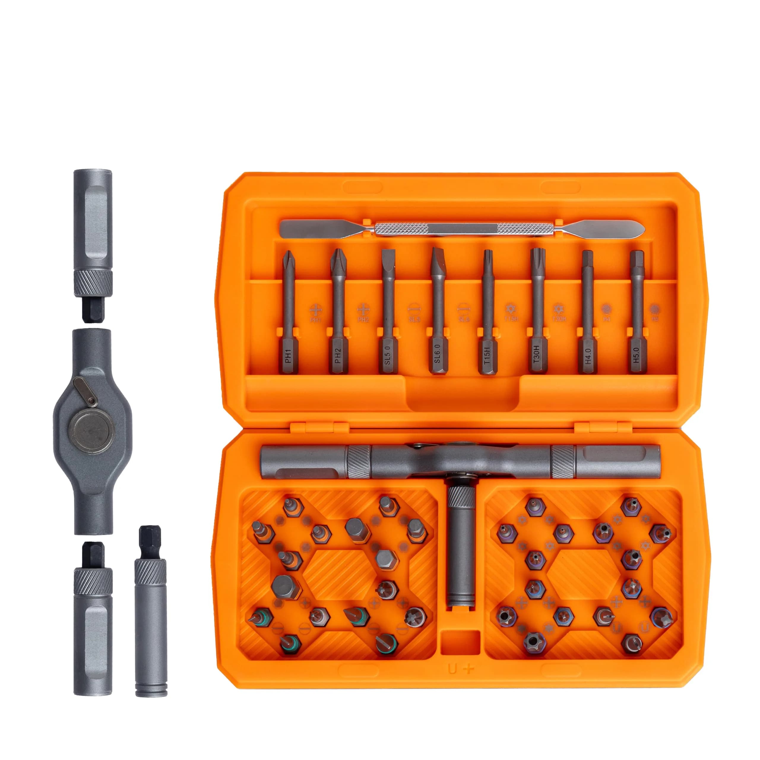 ANVANNA Ratchet Screwdriver Set, Magnetic Tool Kit for DIY & Professionals, 42 Bits, Compact & Portable (0.45kg, 16×9.5×3.9 in)