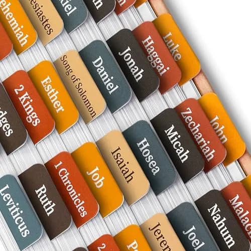 Mr. Pen Velvet Ember Bible Tabs (75 Tabs) | Organize Your Study with Elegant, Tearproof Labels - main product image