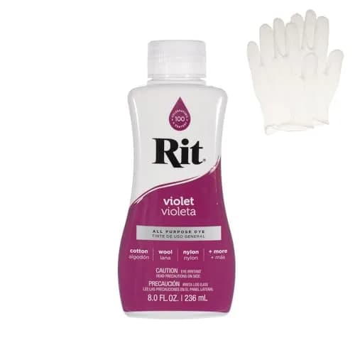 Craft County Liquid Fabric Dye Violet 8 oz | Vibrant Color for Clothes & Crafts - main product image