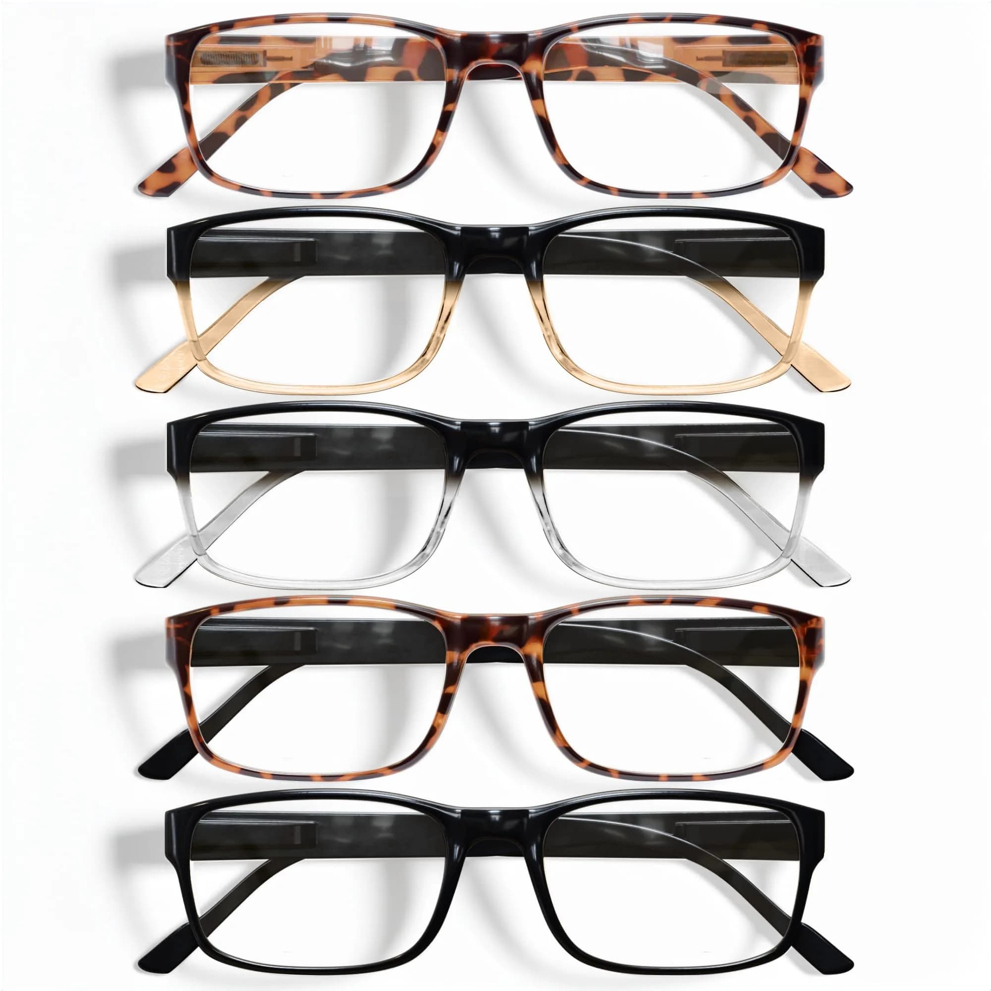 Gaoye 0.5 Reading Glasses 5-Pack | Blue Light Blocking & UV Protection