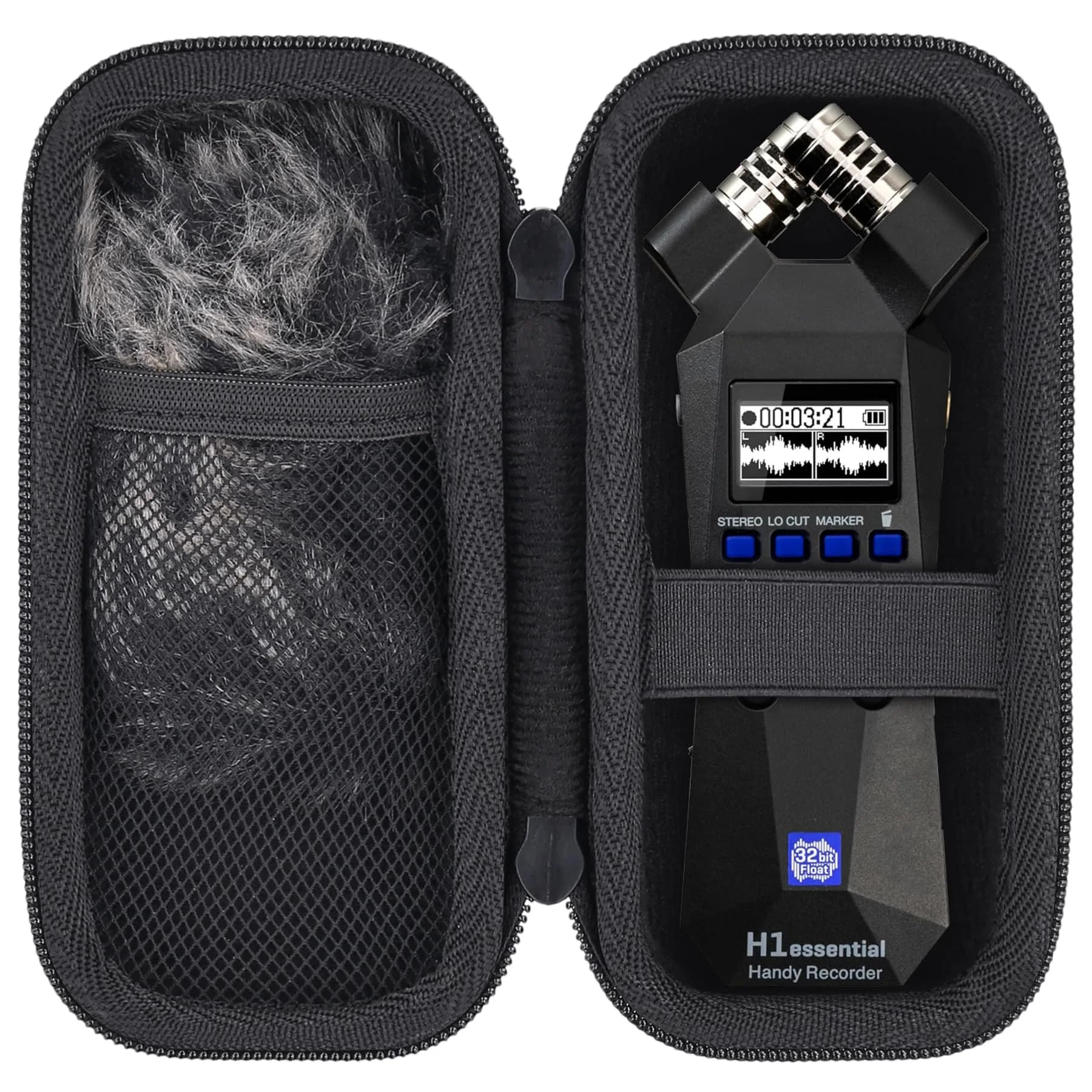 Aenllosi Hard Case for Zoom H6studio/H5studio/H6essential 6-Track, Black | Shock & Waterproof Travel Case