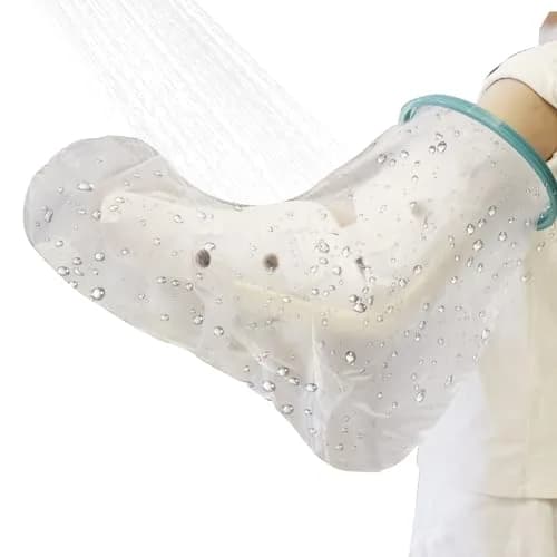 CIVJET Waterproof Cast Cover for Shower Arm (7.9" Opening Diameter) | FDA Approved Medical Grade - main product image