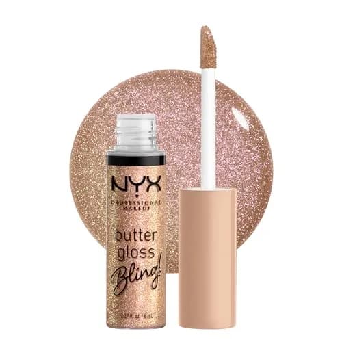 NYX PROFESSIONAL MAKEUP Butter Gloss Bling Lip Gloss Bring The Bling | Shimmery Vegan Lip Color 7.65ml (0.27 Fl Oz) - main product image
