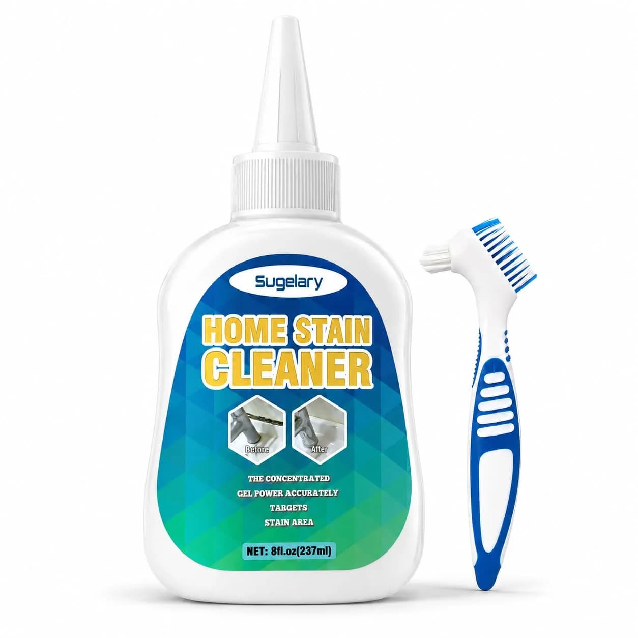 Sugelary Mold Stain Cleaner Gel 237ml (8 Fl Oz) | Powerful Gel for Washing Machine, Bathroom Grout, Sink, Shower, Caulk - main product image