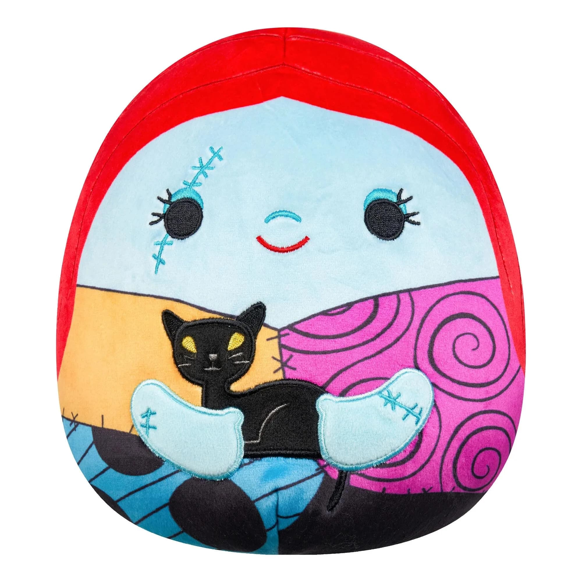 Squishmallows Original Disney 8-Inch Sally Holding Black Cat | Official Plush Toy for Kids & Collectors