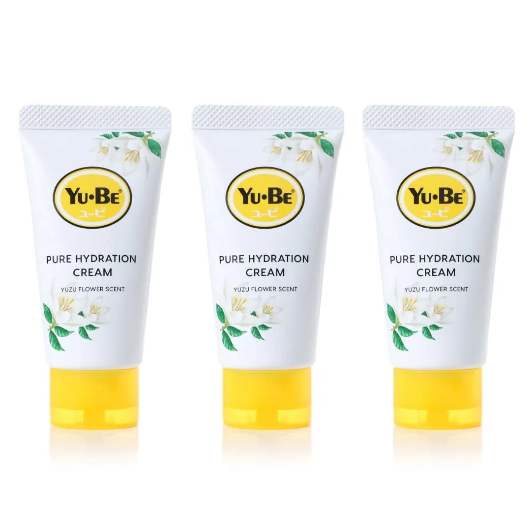 Yu-Be Yuzu Pure Hydration Cream 1.35 Fl Oz | Vegan Skin Care for Sensitive & Dry Skin