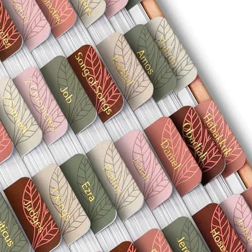 Mr. Pen Gold Bible Tabs, 75 Tabs, Autumnal Earth, Laminated, for Study Bible Indexing - main product image