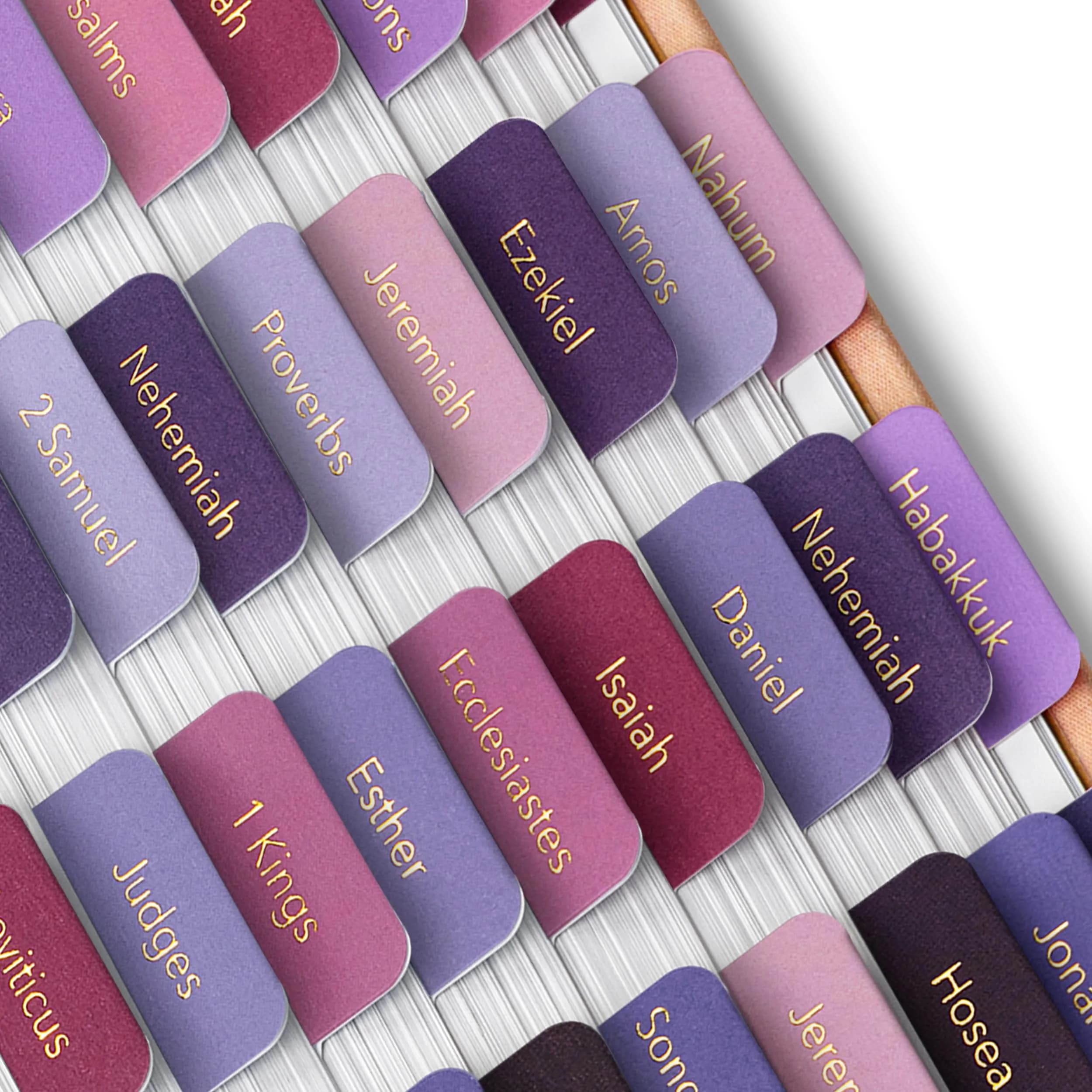 Mr. Pen Berry Bloom Bible Tabs, 75 Tabs, Gold Foil Embossed Lettering, Laminated Bible Tabs for Study Bible Index Tabs (75 Tabs) - main product image