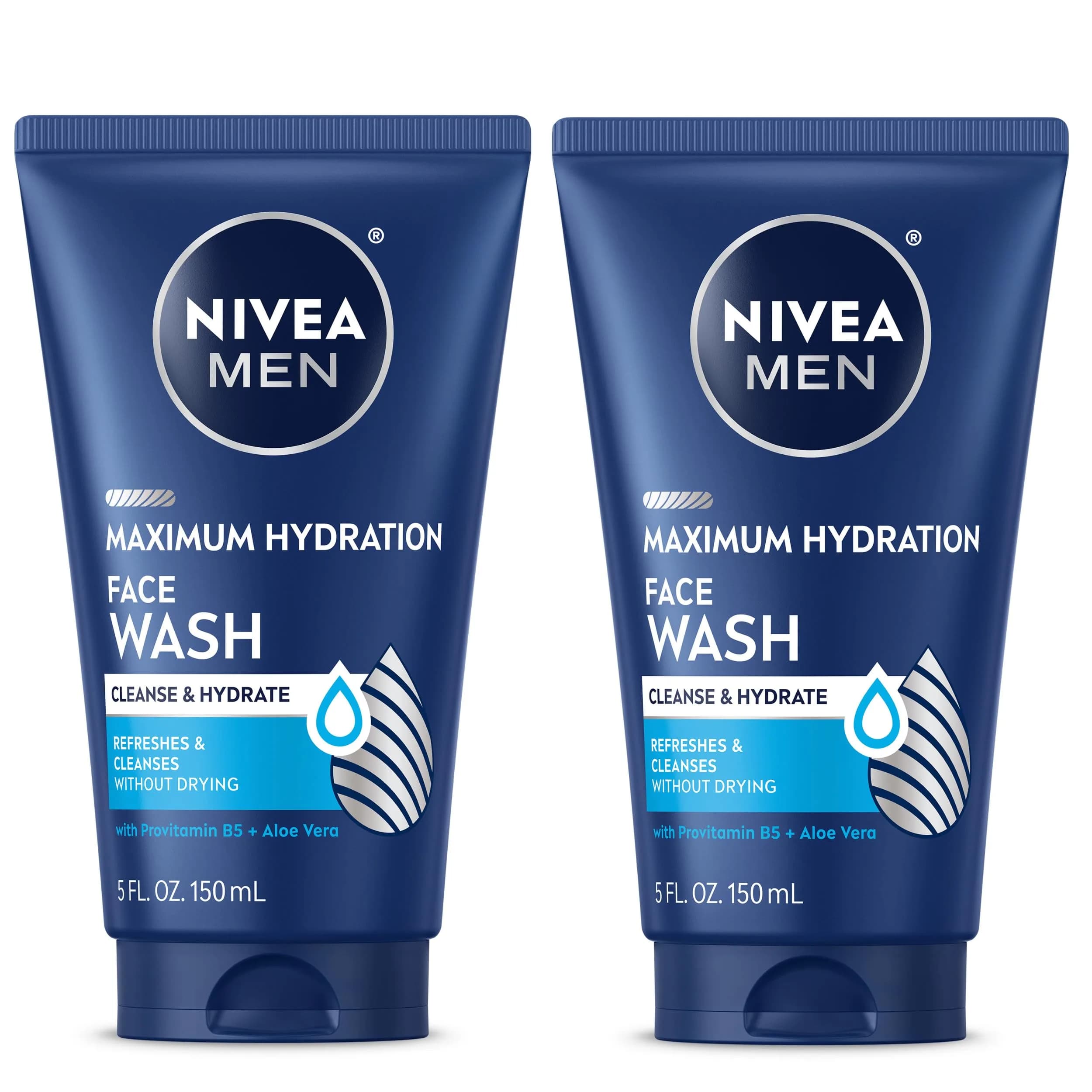 NIVEA MEN Maximum Hydration Face Wash 200ml (6.76 Fl Oz) | Hydrates & Cleanses Dry Skin - main product image