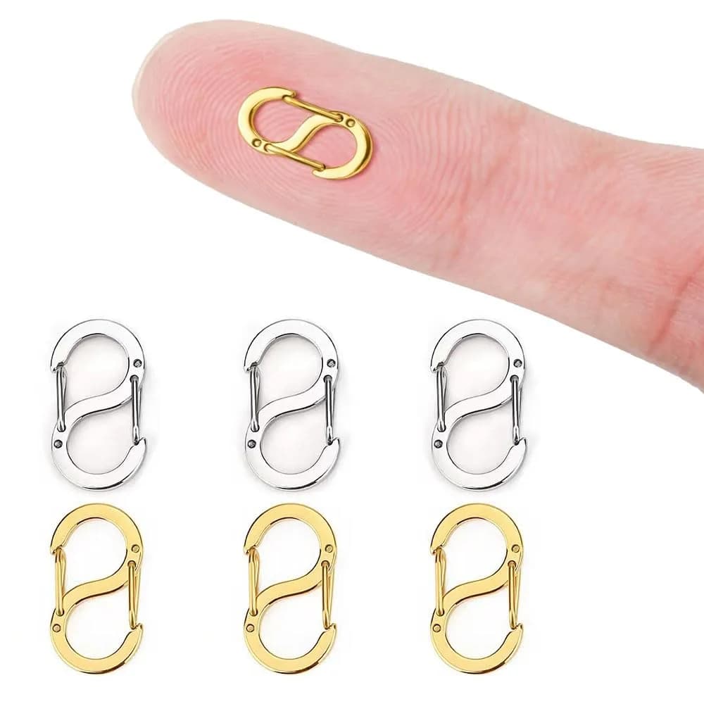 Booge Necklace Clasp 9mm x 16mm | Stainless Steel Double Opening Lobster Clasp for Jewelry