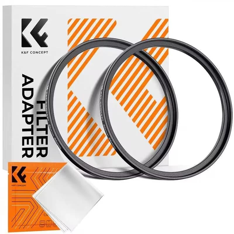 K&F CONCEPT 55-82mm Step-Up Ring Adapter | Durable Aluminium Alloy, Converts 55mm to 82mm - main product image