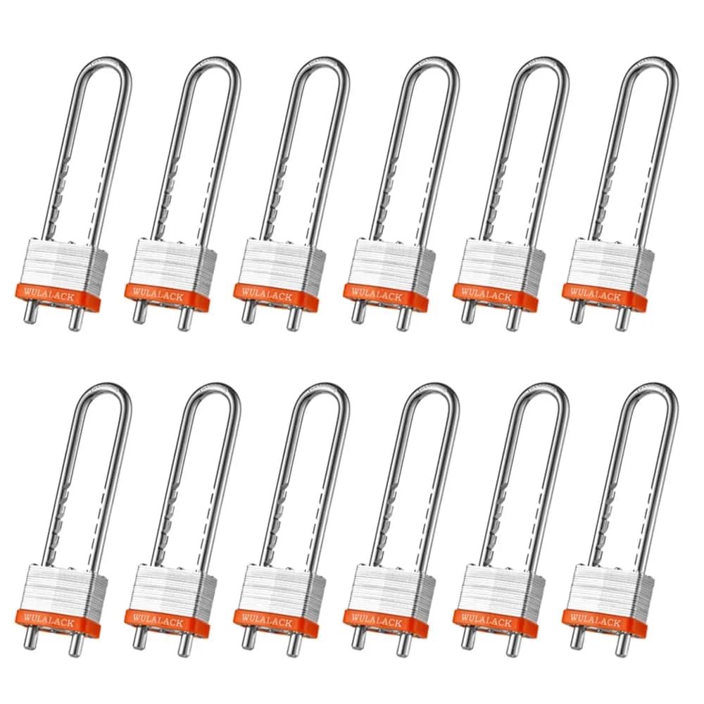 WULALACK 2" Long Shackle Cabinet Lock | Laminated Steel Body & Adjustable Shackle