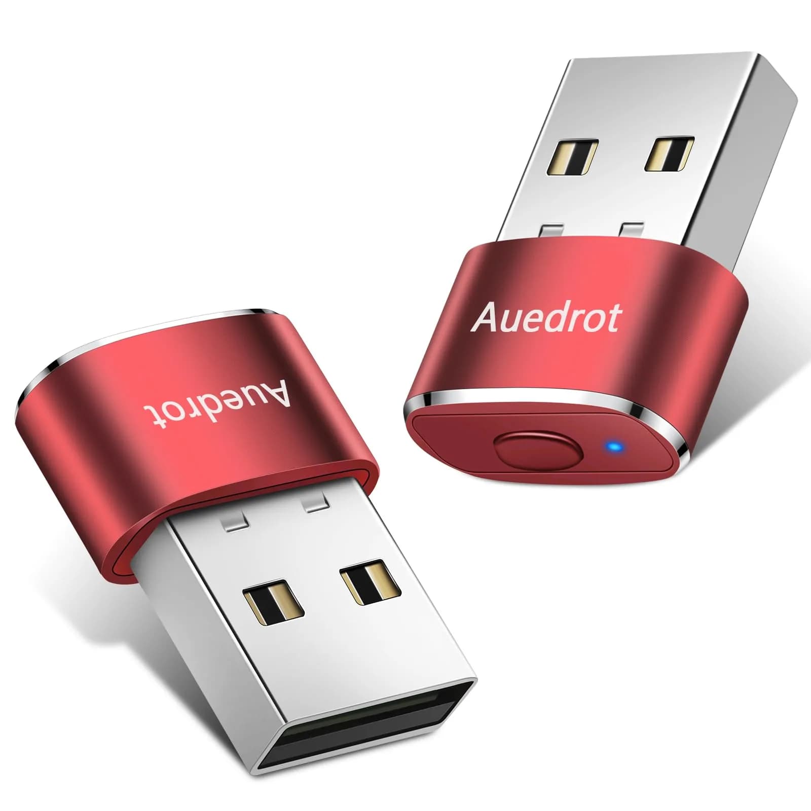AUEDROT Metal Mouse Jiggler 2 PCS | Undetectable USB Mouse Mover for Computer & Laptop | Keep Active & Awake