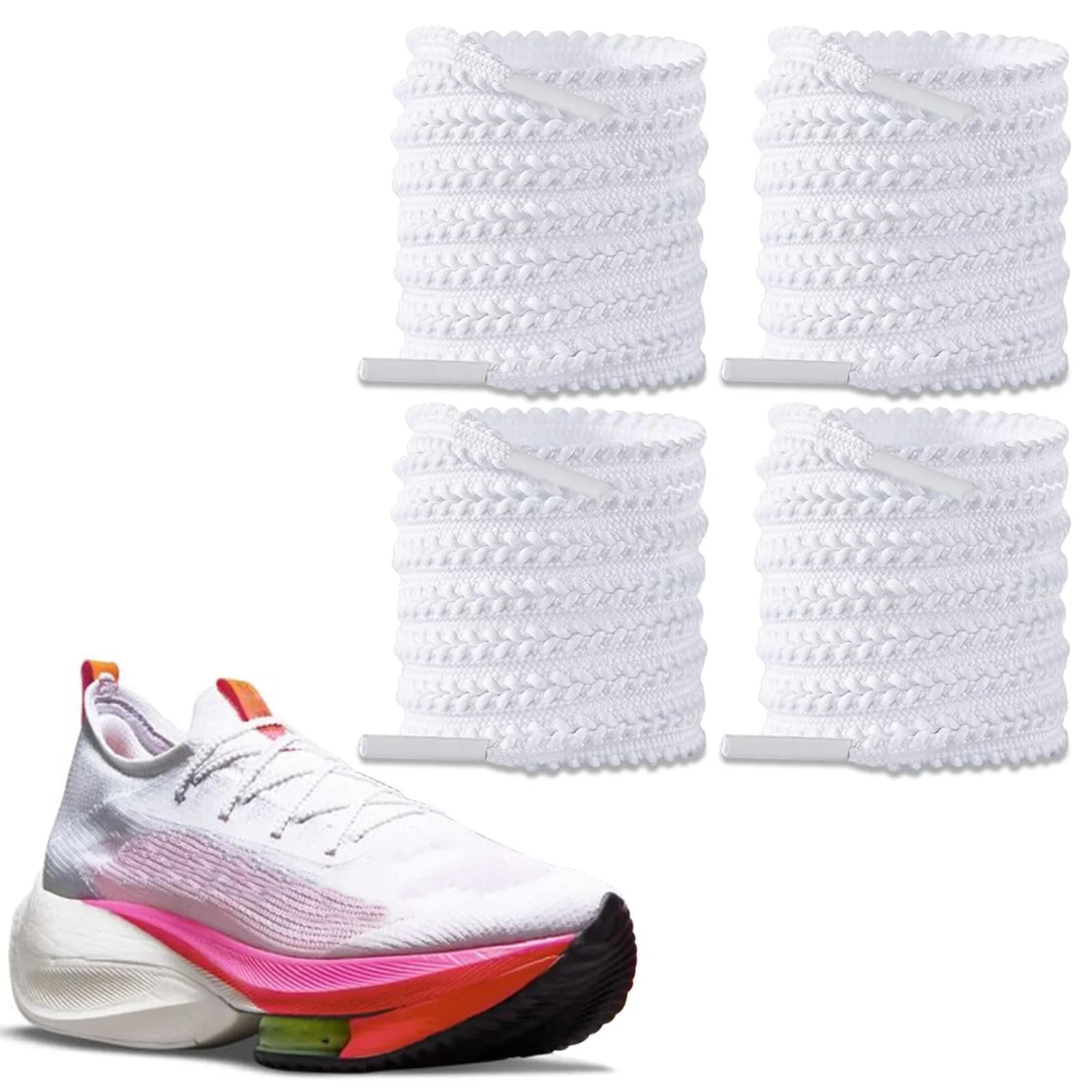 UamGlsob White Shoelace 54" | Durable, Stylish & Compatible