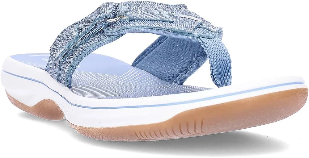 Clarks Women's Breeze Sea Flip-Flops 5 US | Casual Comfort with Classic Style