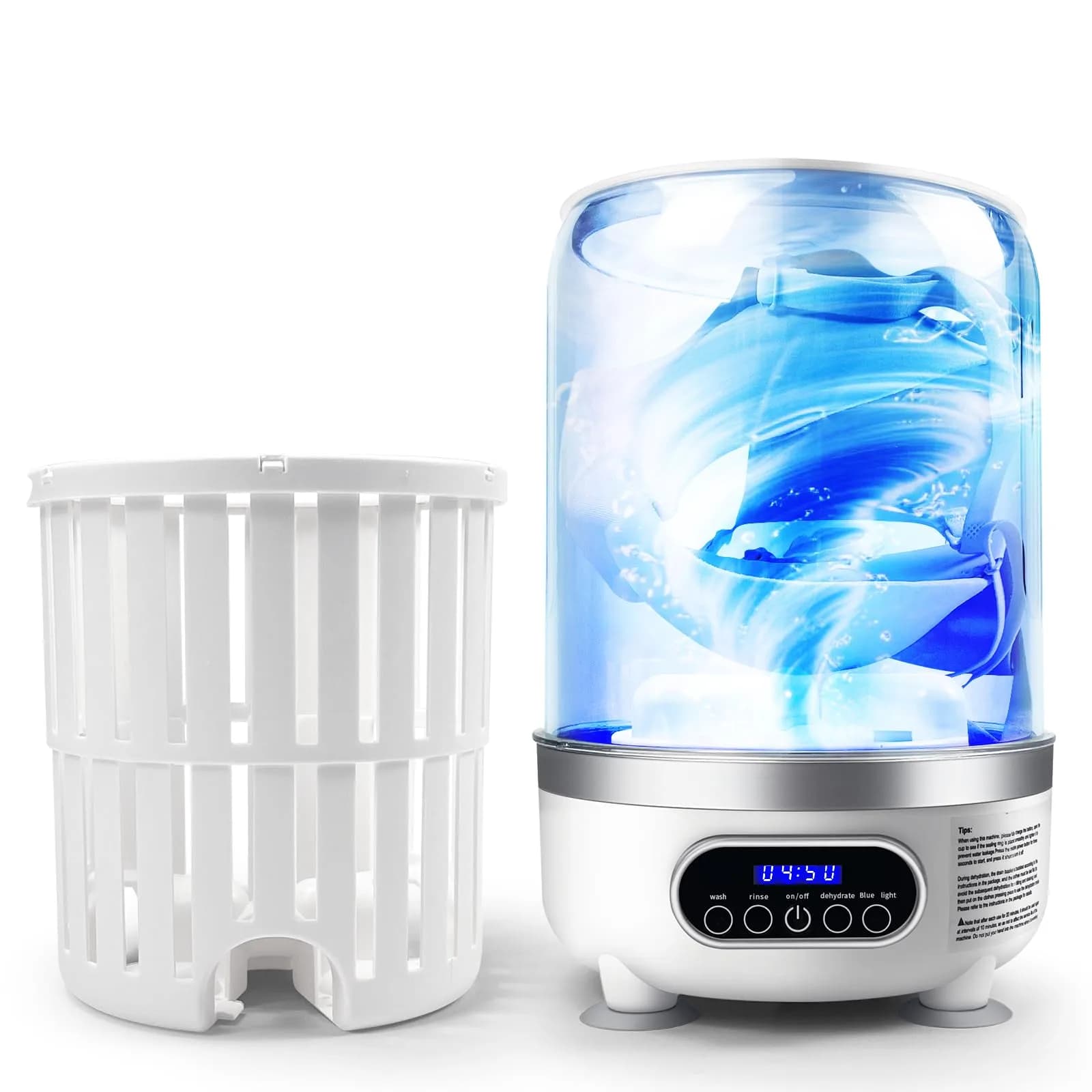 SUNHAIXIA Portable Mini Washing Machine, Purple (1-Pack) - main product image