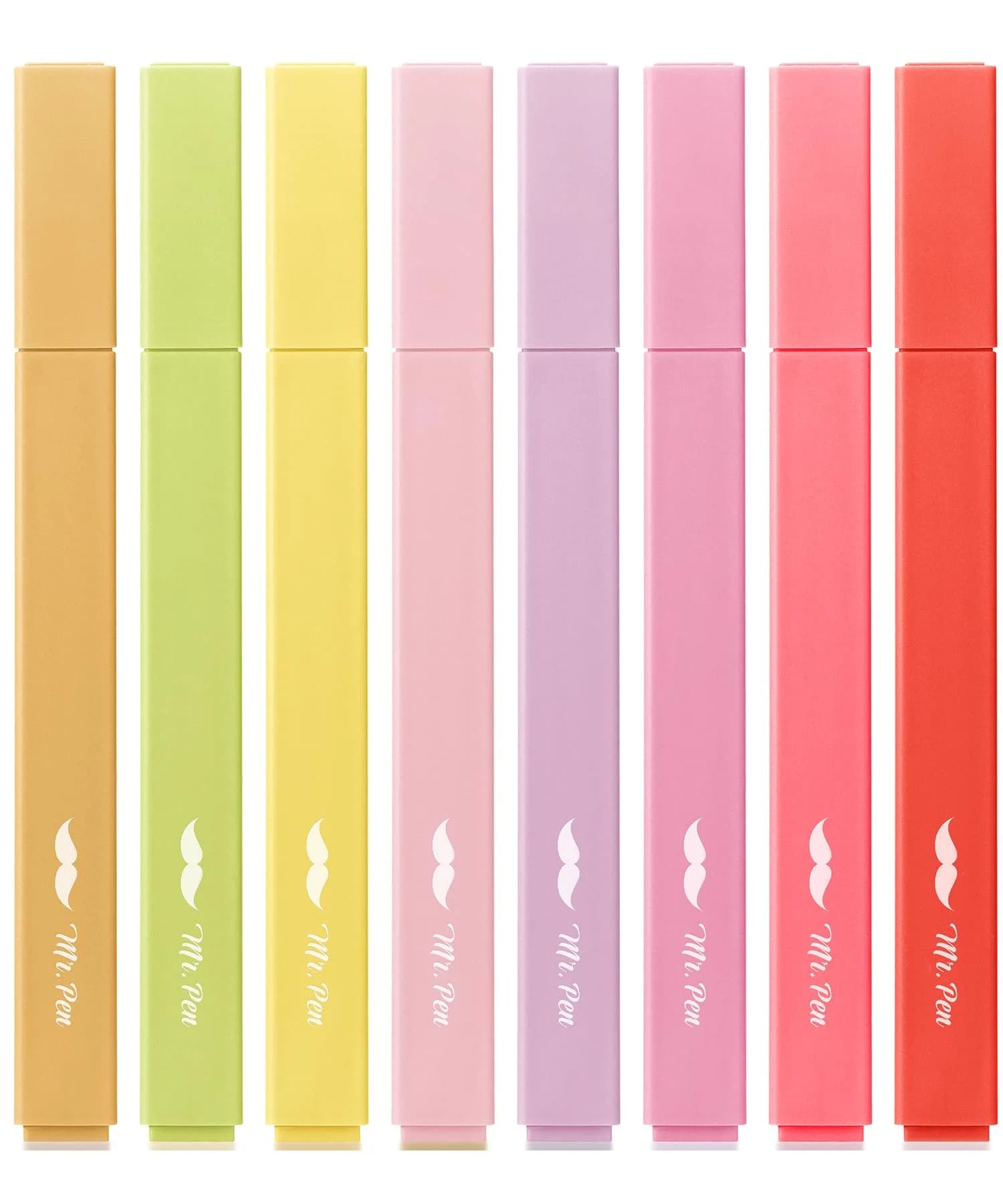Mr. Pen Aesthetic Highlighters No Bleed, 8 Pack Summer Morning Colors | Smooth Ink Flow for Journaling - main product image