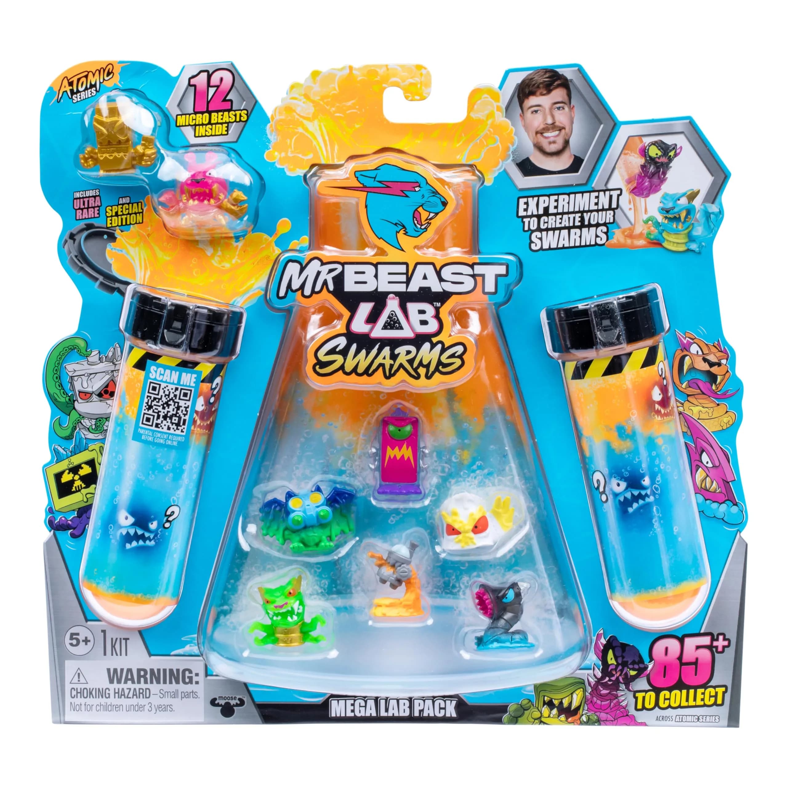 MRBEAST LAB Swarms Atomic Series 12 Pack Micro Beasts | Collectible Toy Figures for Kids 3-180 Months - main product image