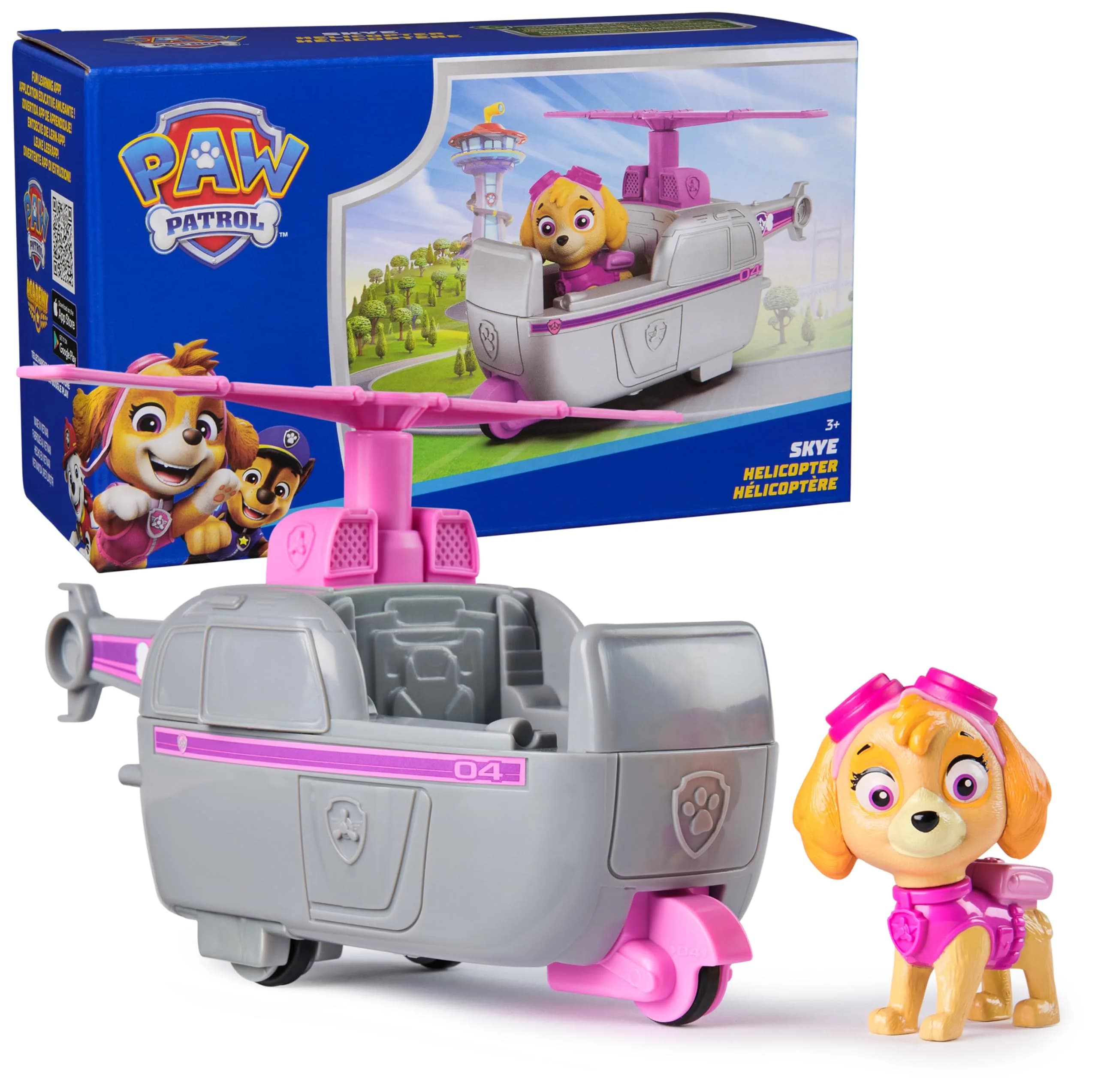Paw Patrol Chase Patrol Cruiser Toy Car with Collectible Figure, Sustainably Minded Kids Toys (Ages 3+)