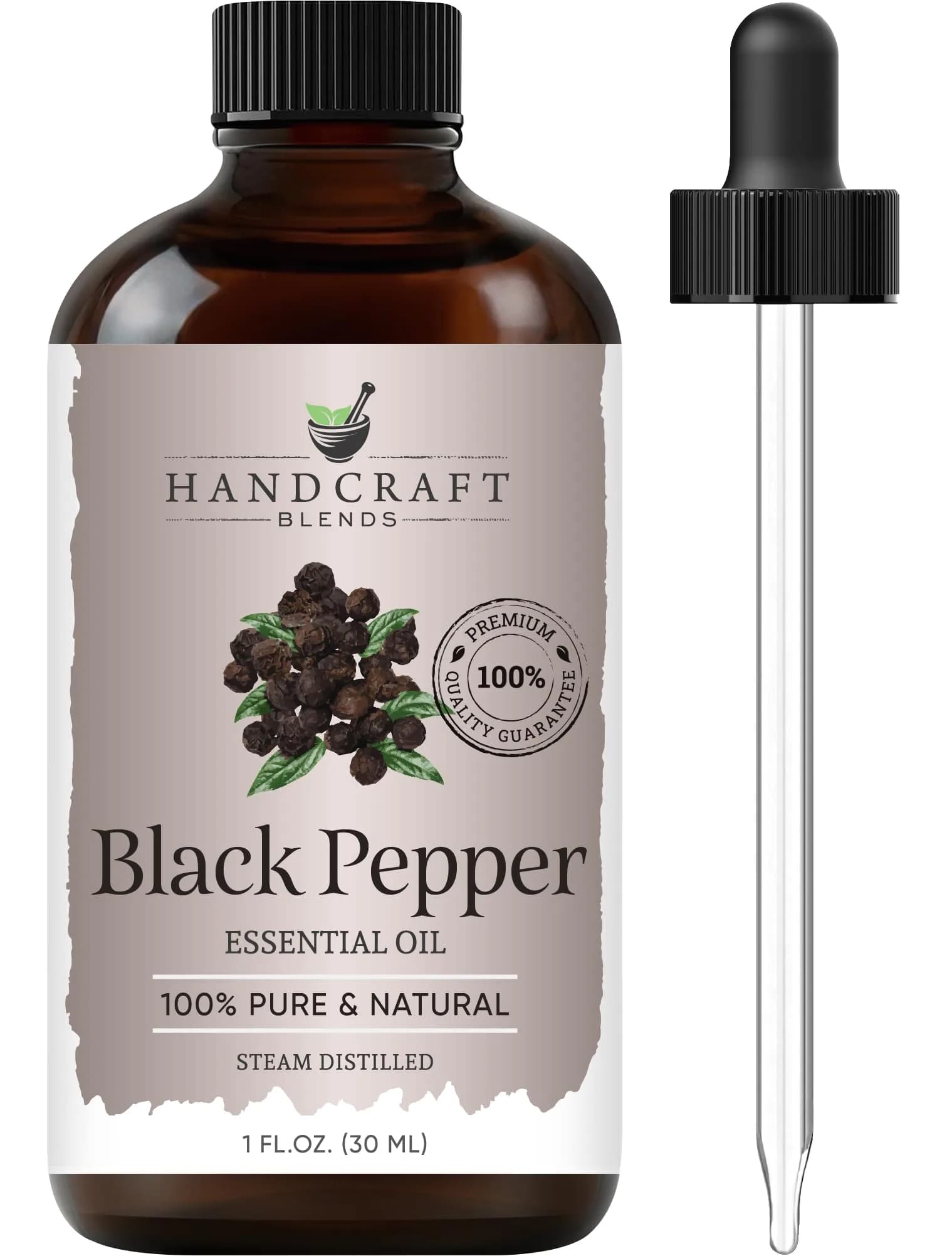 Handcraft Blends Black Pepper Essential Oil 30ml (1 Fl Oz) | Pure & Natural for Aromatherapy & Soap Making - main product image