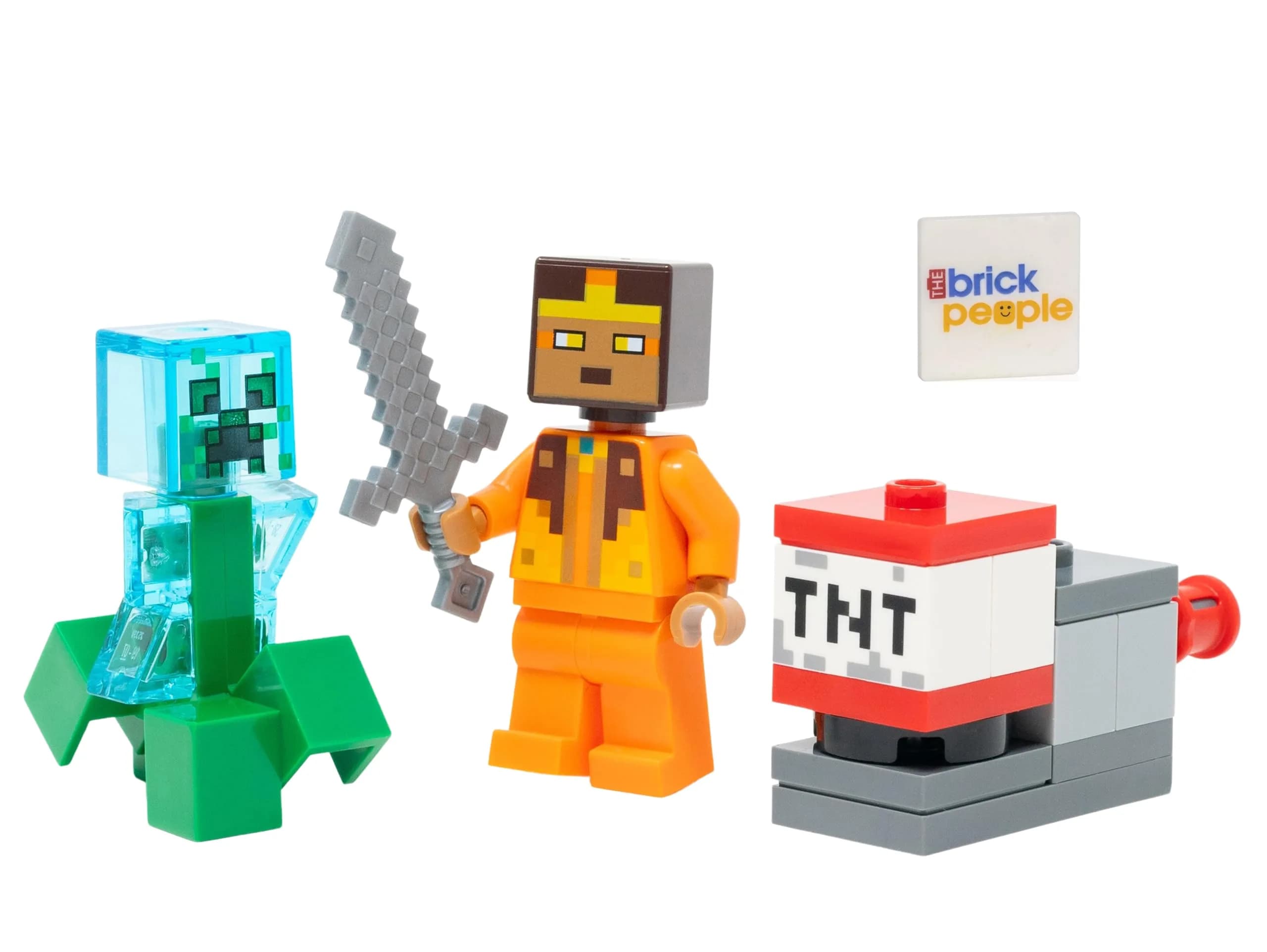 LEGO Minecraft Hero Minifigure with Charged Creeper Mini Set | ASTM-Tested Toy Figure - main product image