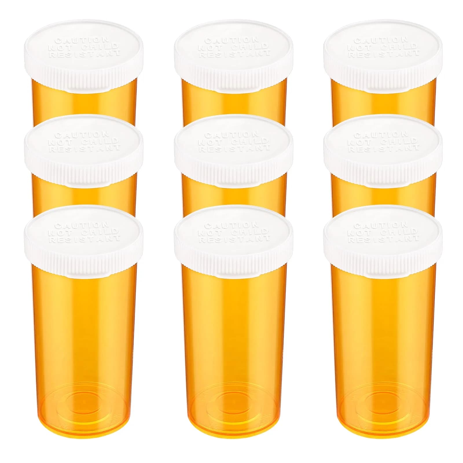 ElevateTech Small Pill Bottles with Caps 13 Dram | Portable, Safe & Odorless Travel Organizers - main product image
