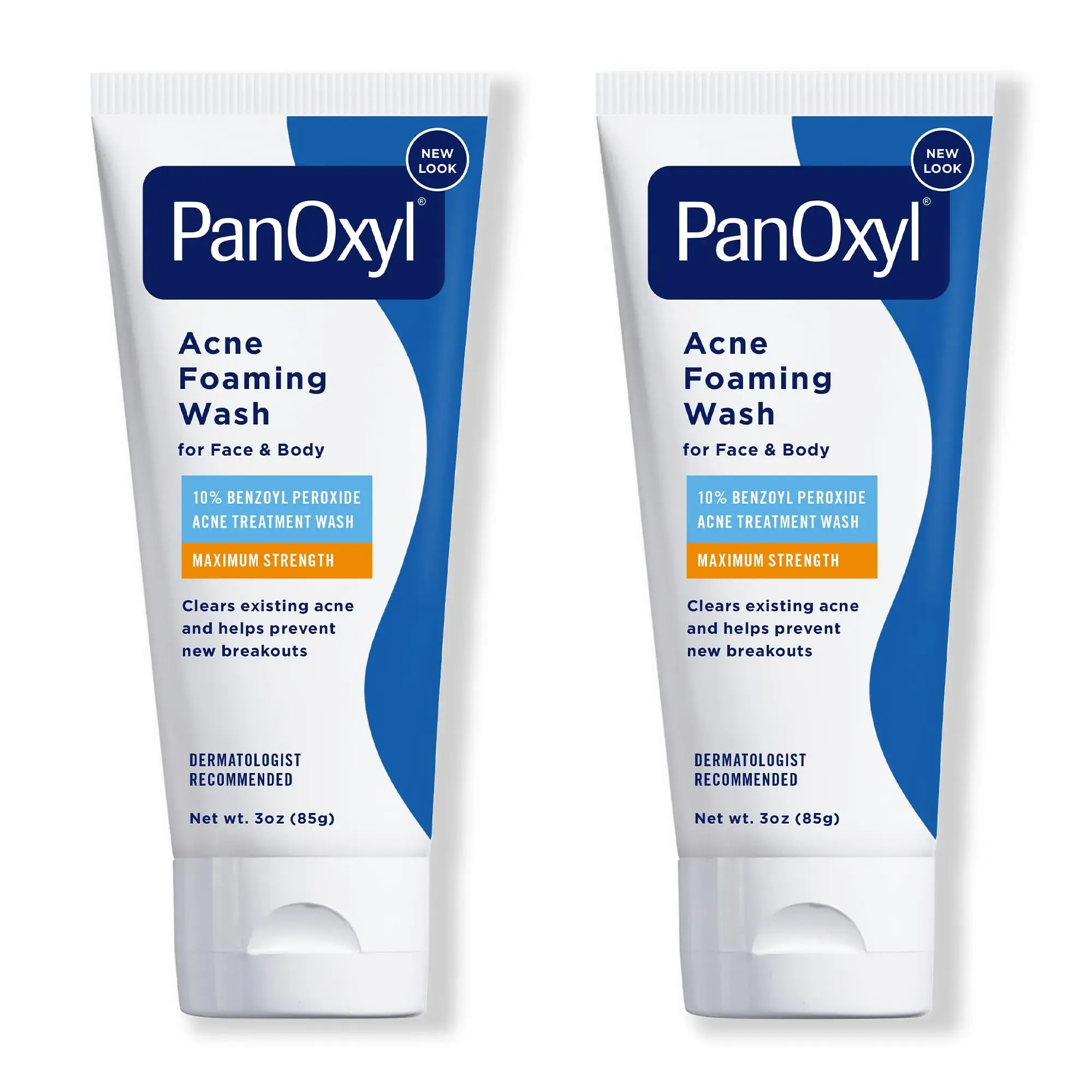 PanOxyl Acne Foaming Wash 10% Benzoyl Peroxide 168g (6 oz) | Maximum Strength Cleanser for Face, Chest & Back - main product image