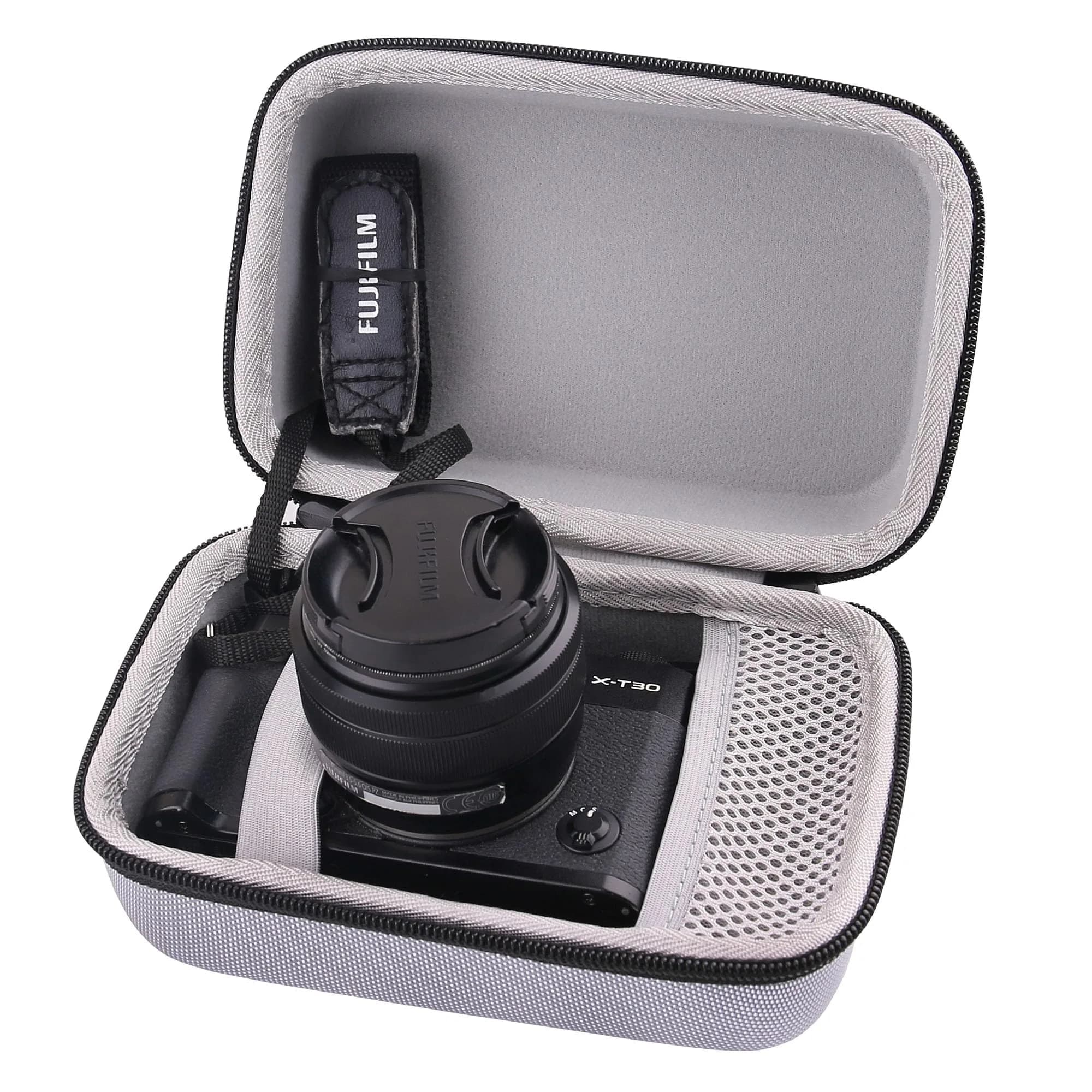 WAIYUCN Hard Carrying Case for Fujifilm X-T50,X-T5,X-T30 II, X-T30, X-T10, X-T20 | Impact-Resistant, Compact, Grey