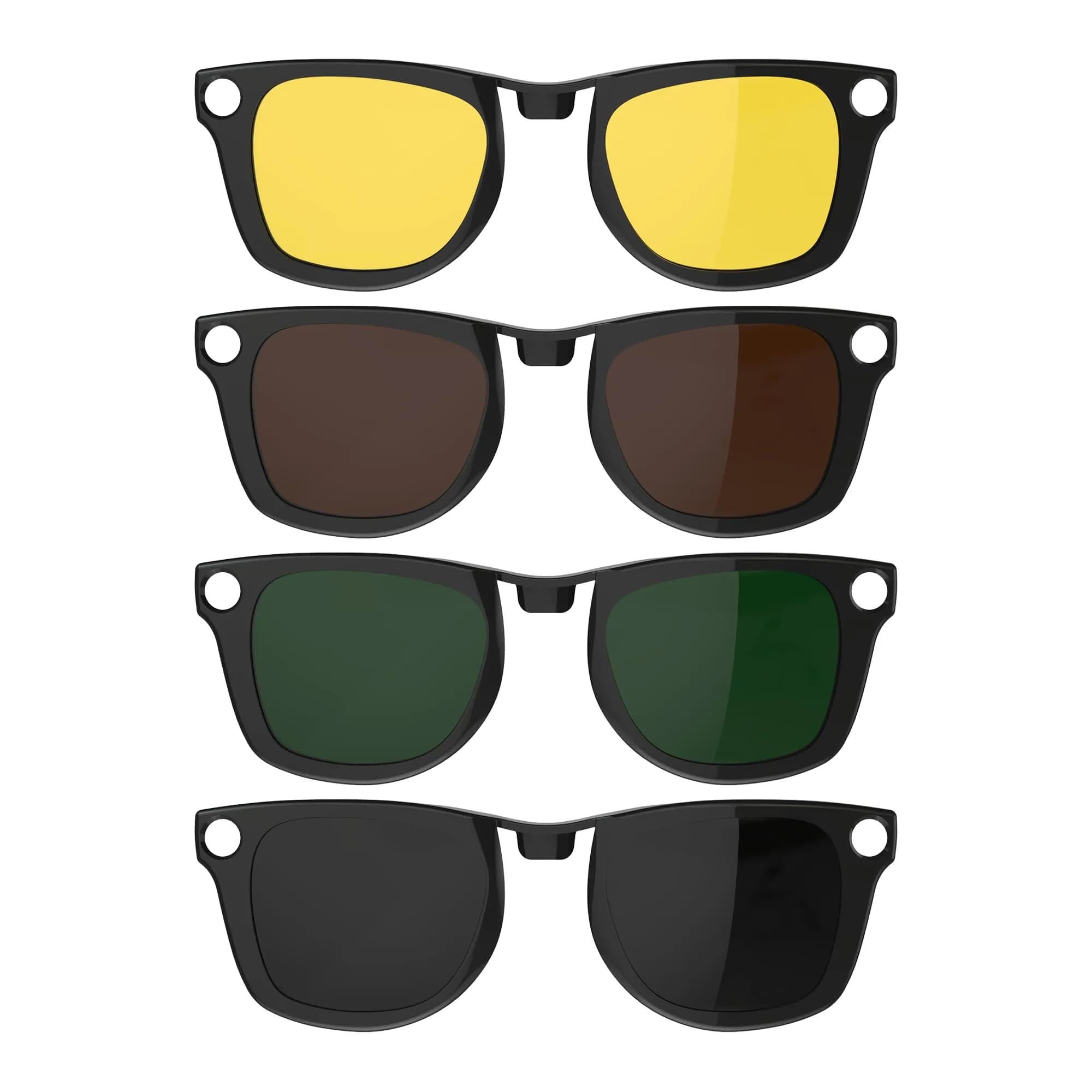 HIBLOKS 4Pcs Polarized Clip for Ray-Ban Meta Wayfarer (RW4006/RW4012 50-22) | Polarized UV Protection, Seamless Fit (70-120 chars)