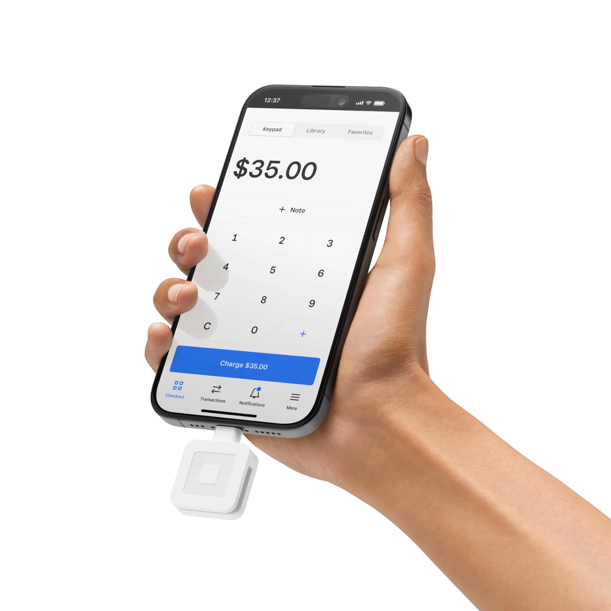 Square Reader for magstripe (USB-C) | Authentic Payment Solution for India - main product image