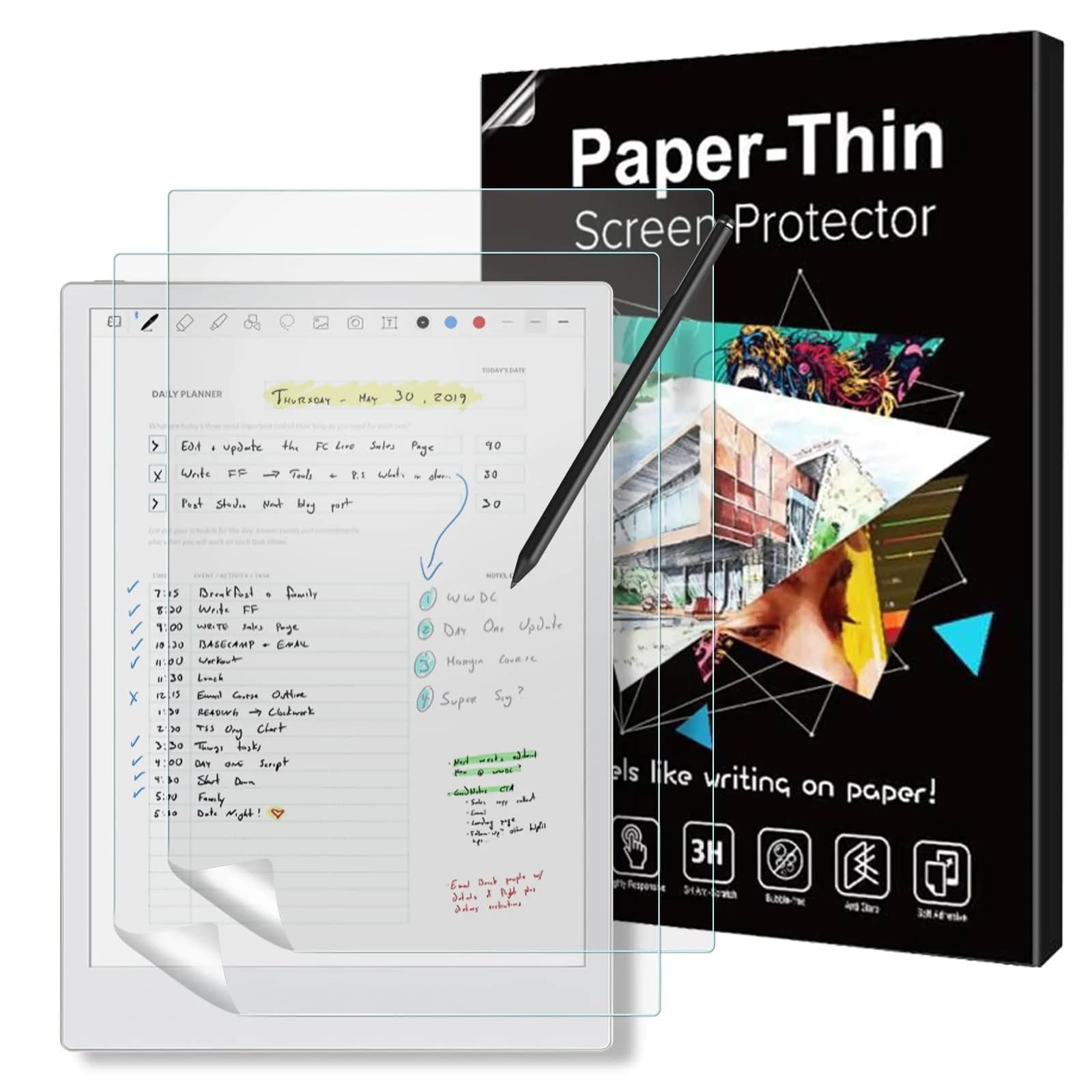 TiMOVO 2 Pack Screen Protector for Remarkable Paper Pro 11.8 inch | Anti-Glare & Scratch Resistant
