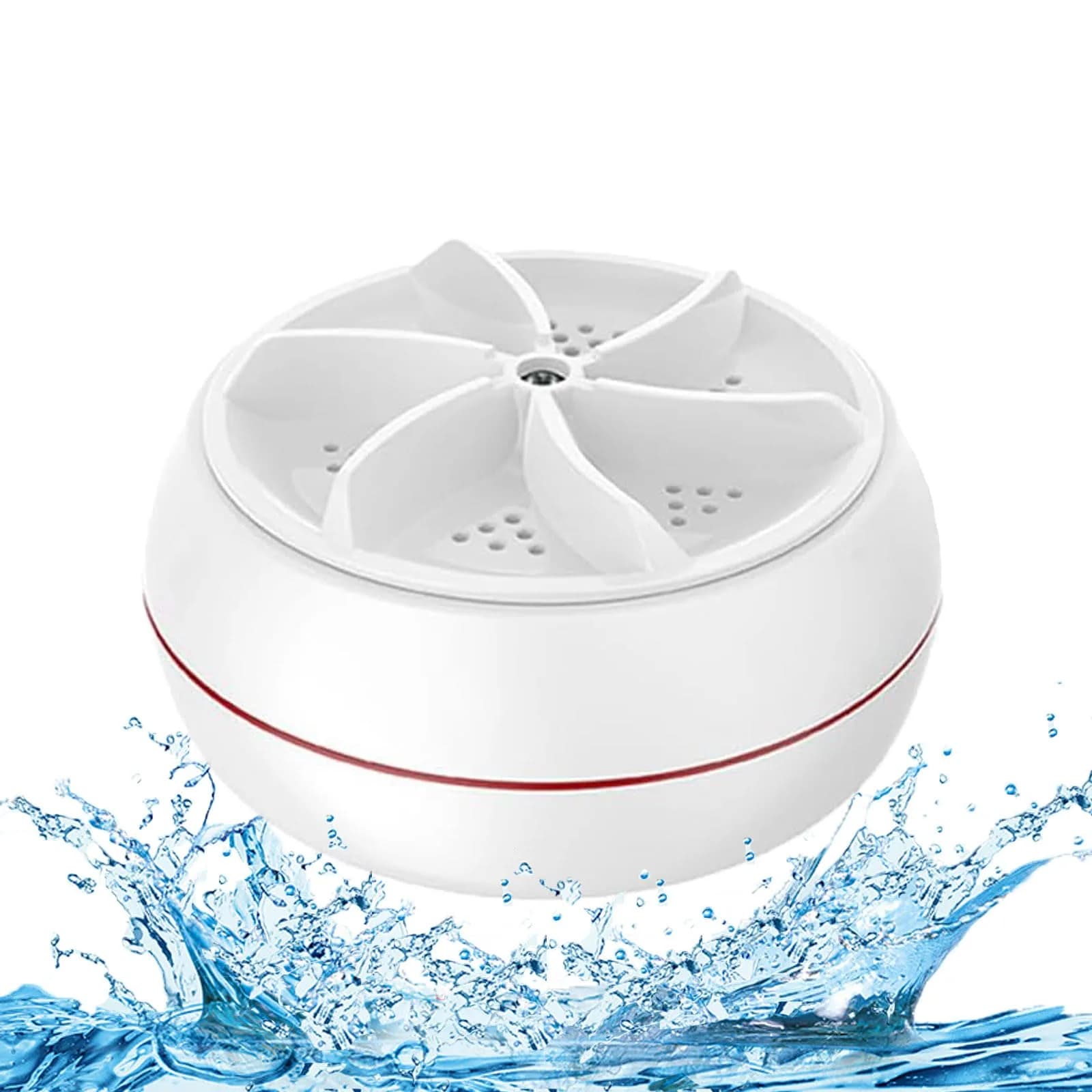 VJK Mini Portable USB Washing Machine for Clothes and Dishes, White (1-Pack) - main product image