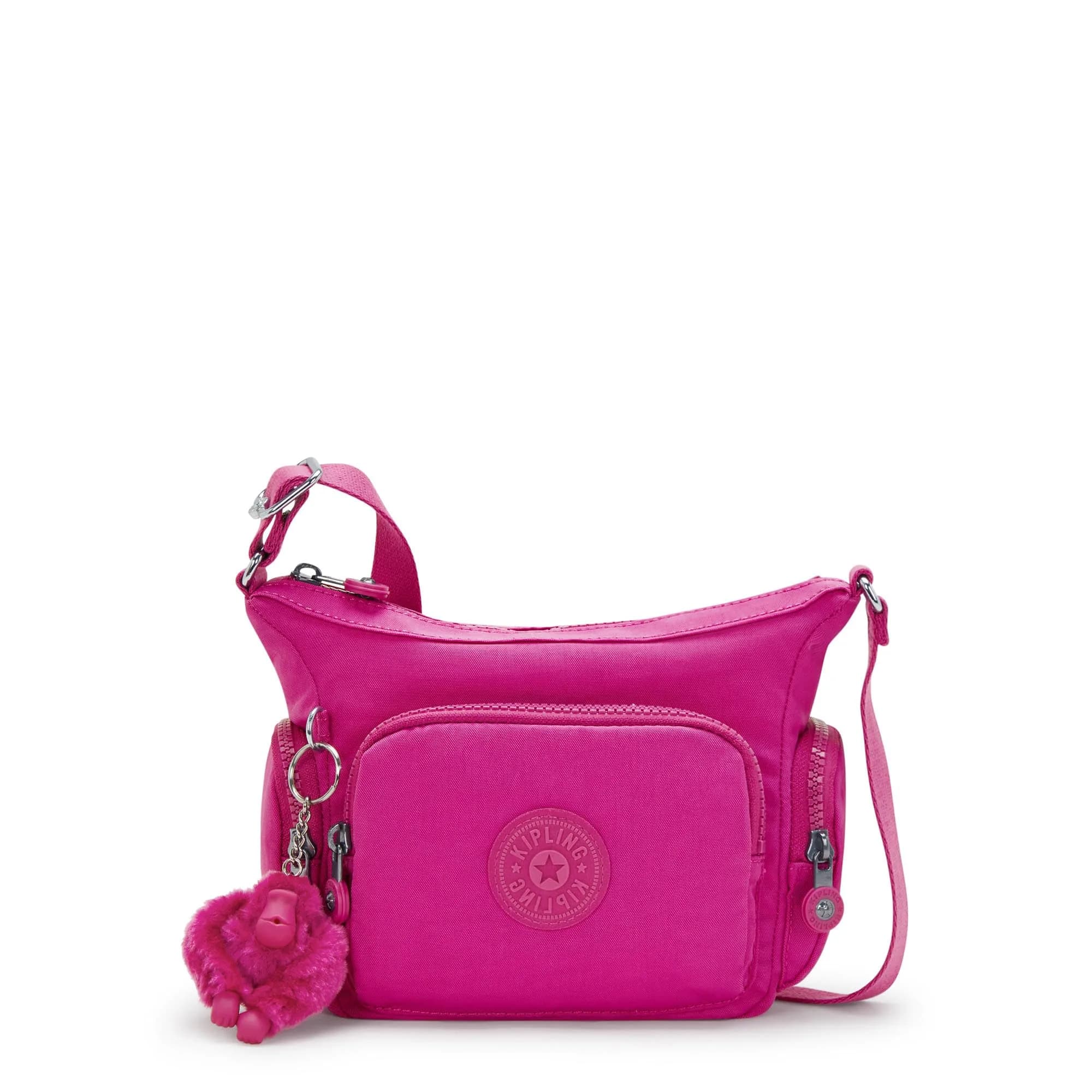Kipling Gabbie Mini Crossbody Bag Glowing Fuchsia | Compact, Lightweight & Stylish