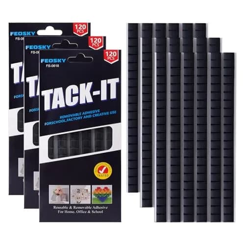 Feosky Adhesive Poster Putty 240 Pieces (Black) | Damage-Free Wall Mounting - main product image