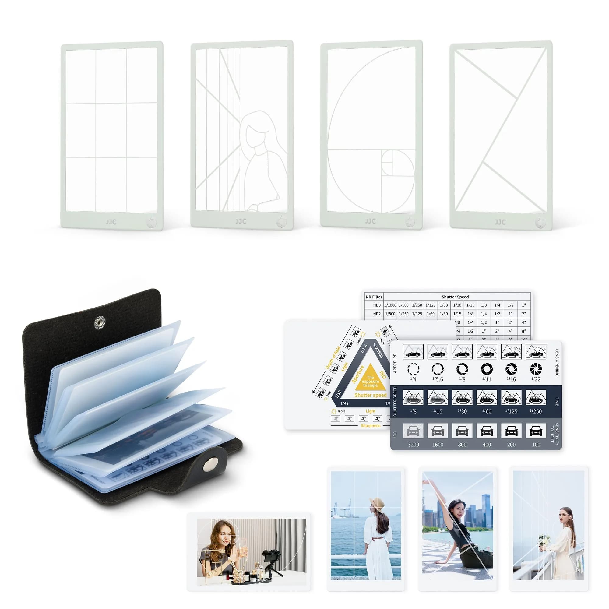 JJC 11 Pcs Composition Viewfinder View Catcher Tool for Artist Painter Sketcher | Photography & Drawing Aid